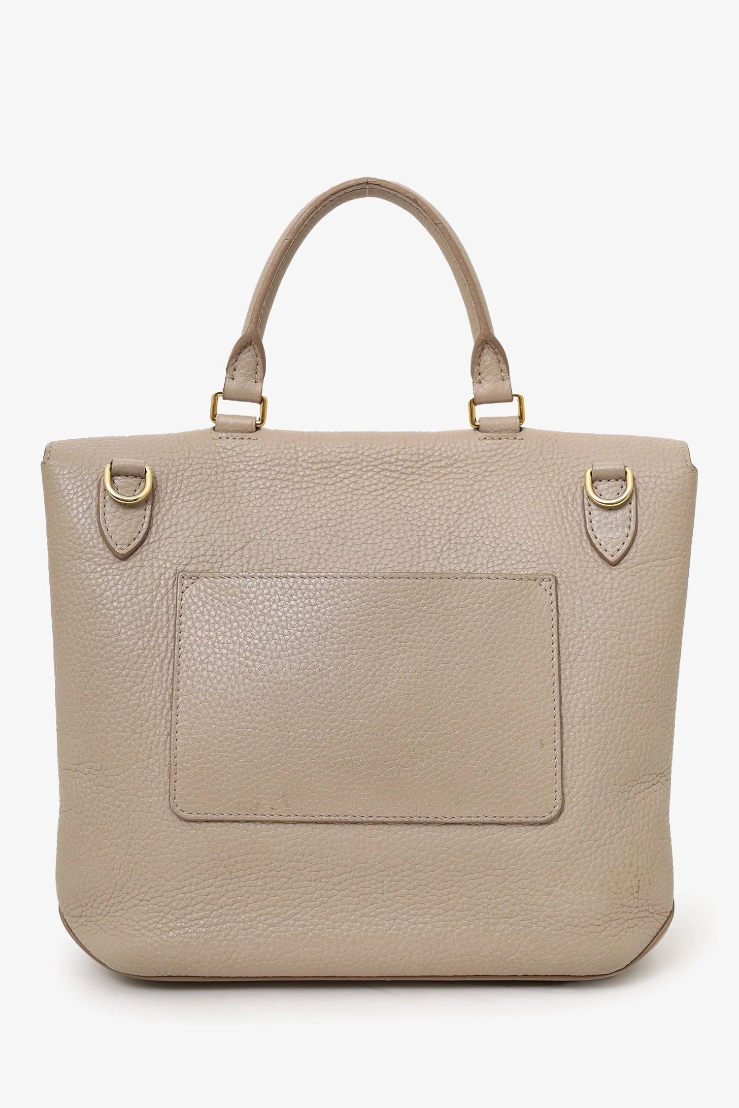 Louis Vuitton 2018 Taupe Leather Taurillon Volta Top Handle (As Is) - Image 3