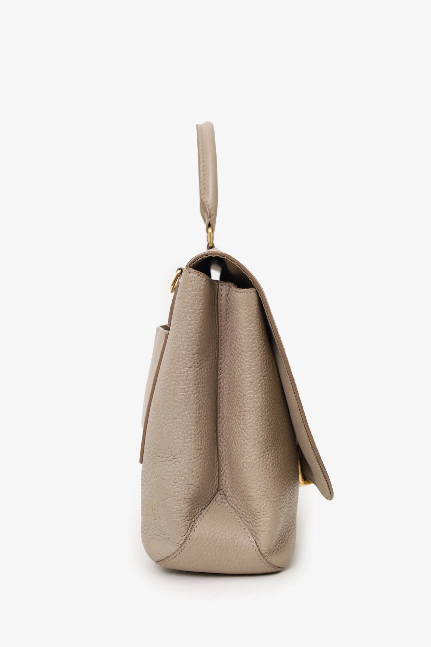 Louis Vuitton 2018 Taupe Leather Taurillon Volta Top Handle (As Is) - Image 4
