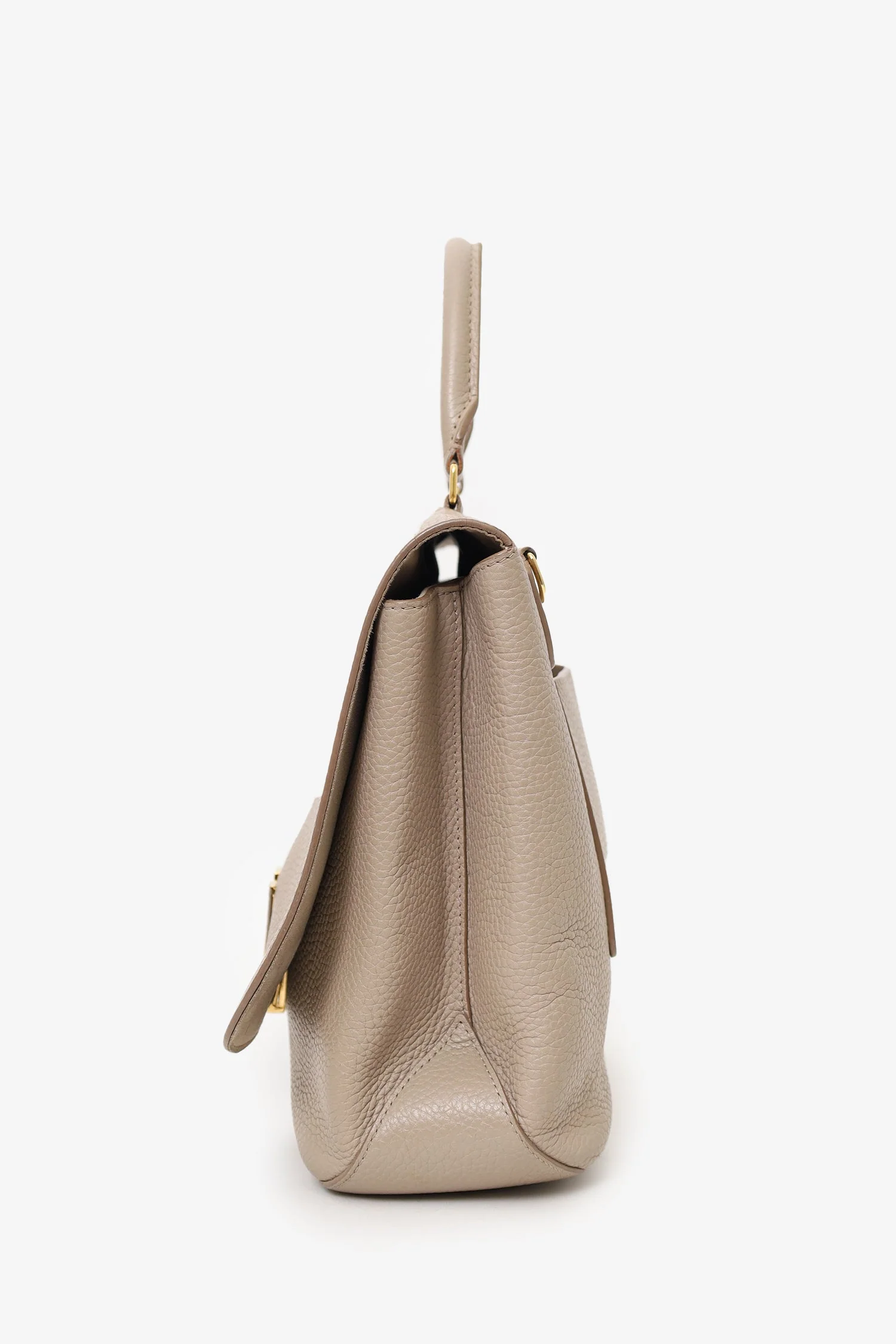 Louis Vuitton 2018 Taupe Leather Taurillon Volta Top Handle (As Is) - Image 5