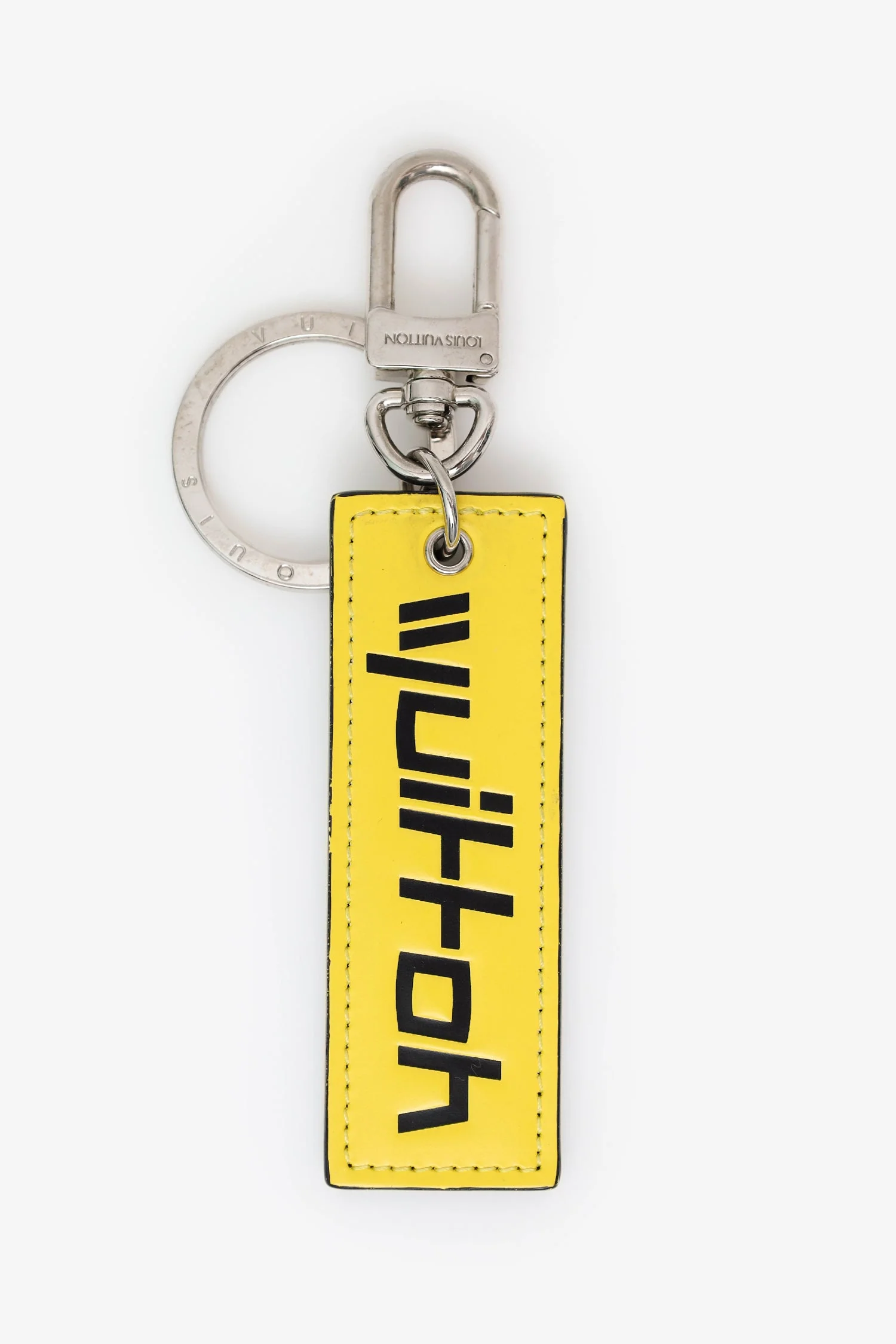 Louis Vuitton 2019 Monogram/Yellow Exclusive 'Chalk Nano' Keychain - Image 4