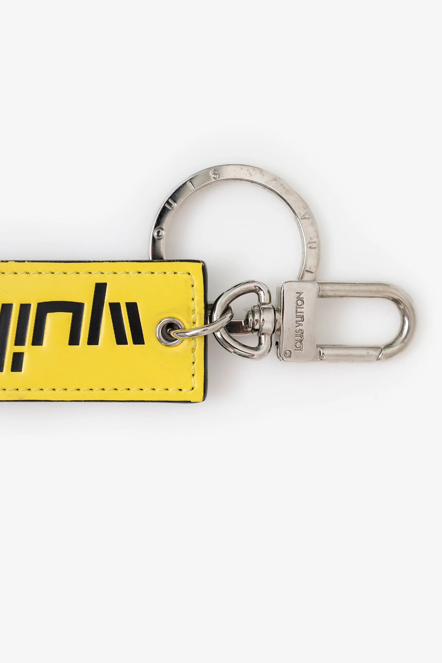 Louis Vuitton 2019 Monogram/Yellow Exclusive 'Chalk Nano' Keychain - Image 5