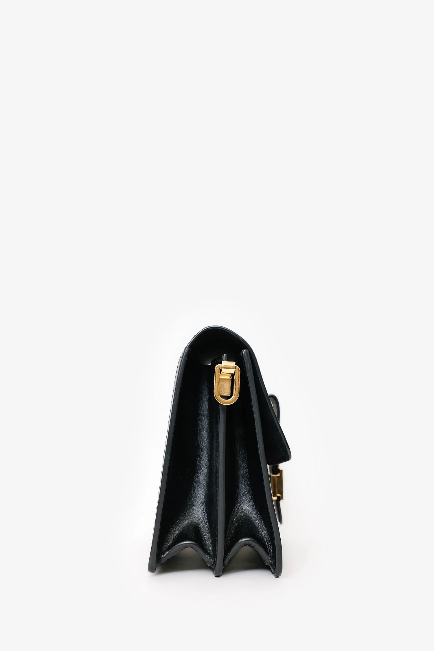 Louis Vuitton 2020 Black/White Jacquard Since 1854 Dauphine MM Bag With Strap - Image 3