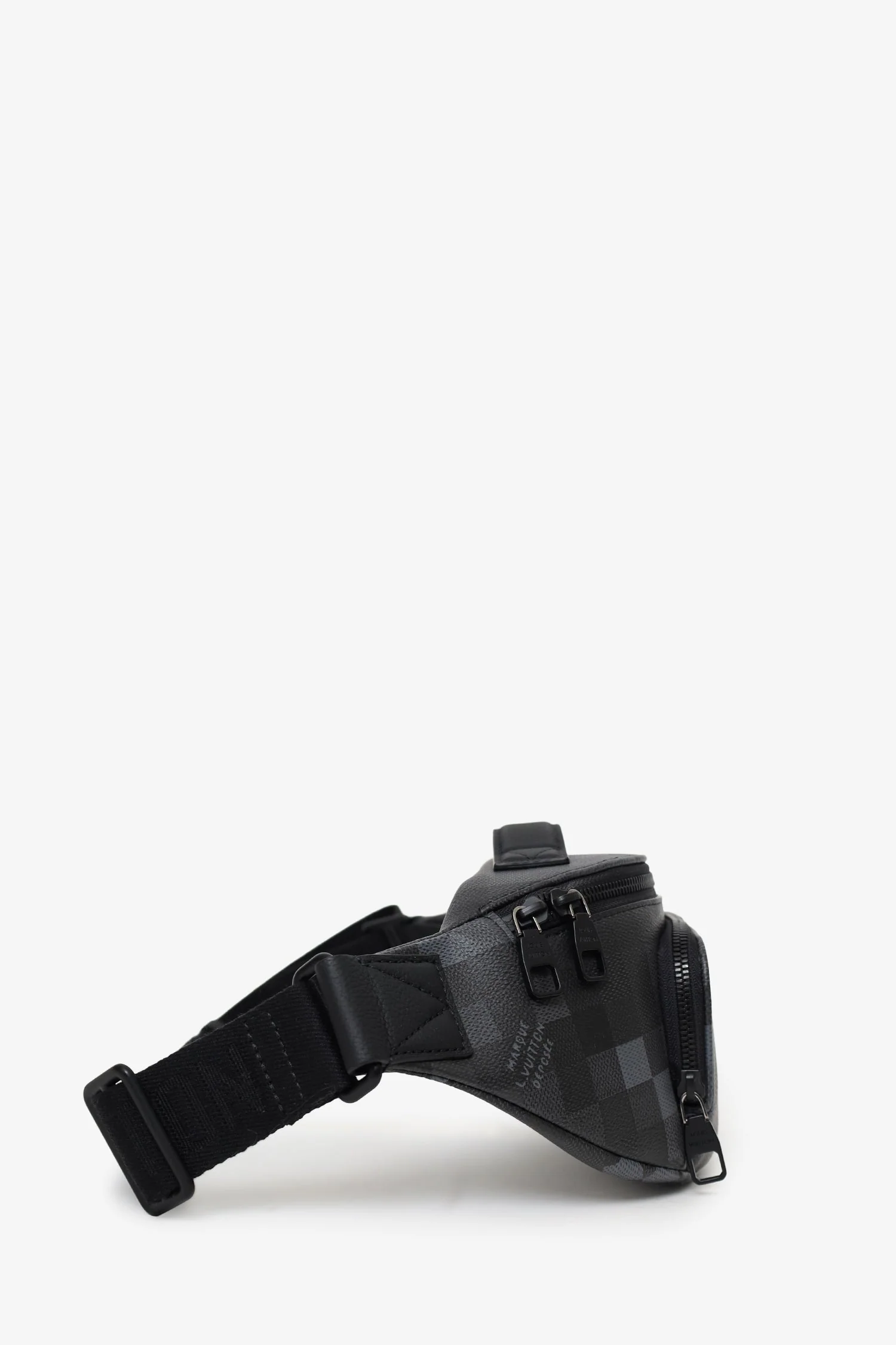 Louis Vuitton 2024 Black Damoflage Rush Bum Bag - Image 3