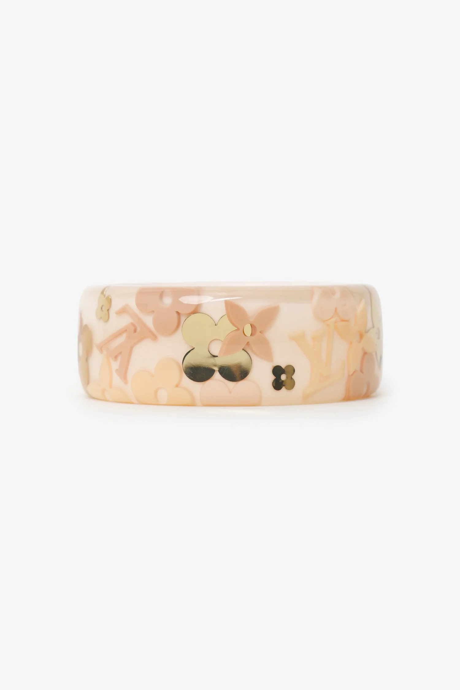 Louis Vuitton Beige Ceramic 'Inclusion' Bracelet - Image 4