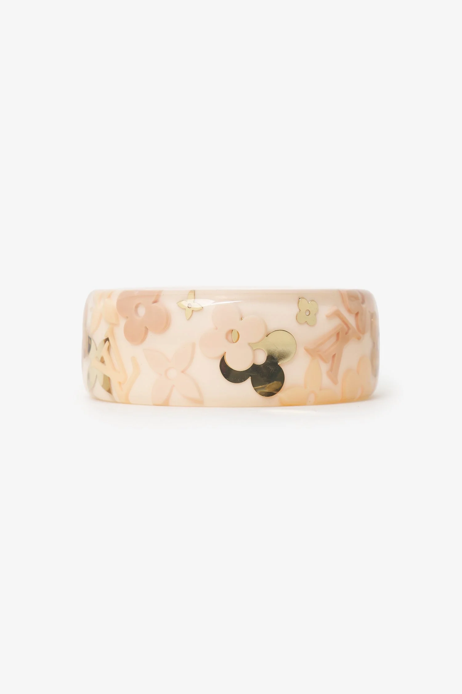 Louis Vuitton Beige Ceramic 'Inclusion' Bracelet - Image 5