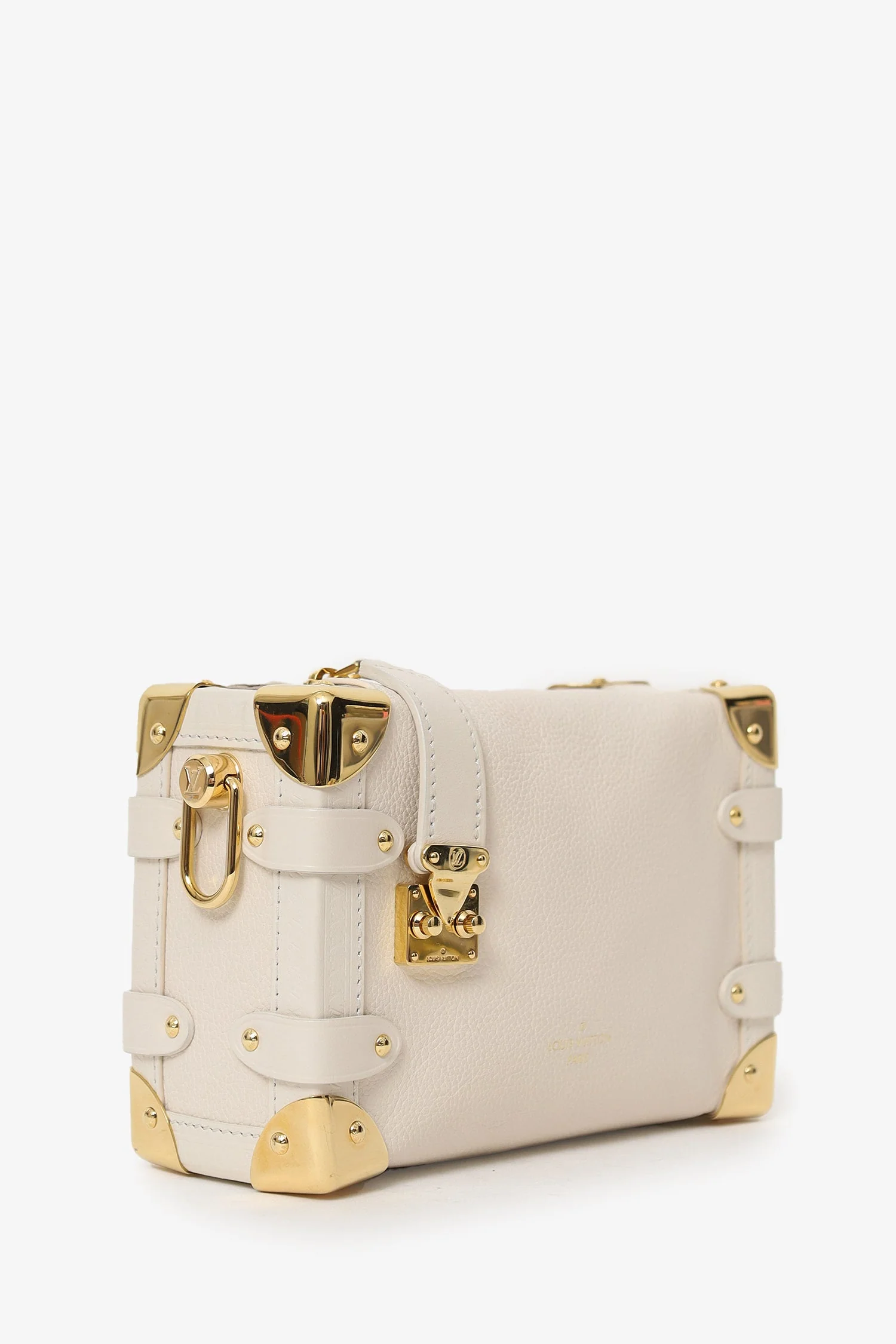 Louis Vuitton Beige Leather Side Trunk PM - Image 2