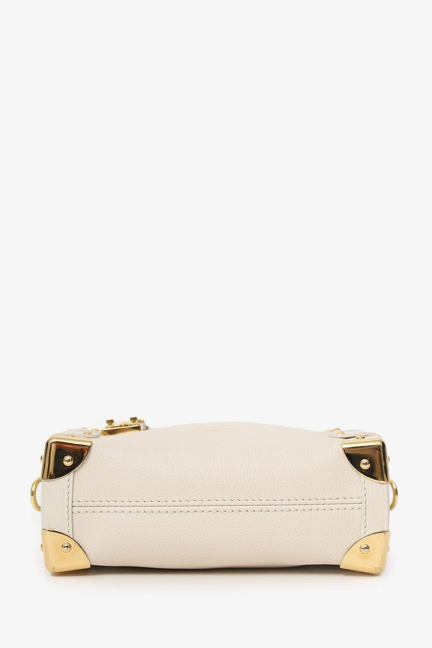 Louis Vuitton Beige Leather Side Trunk PM - Image 6