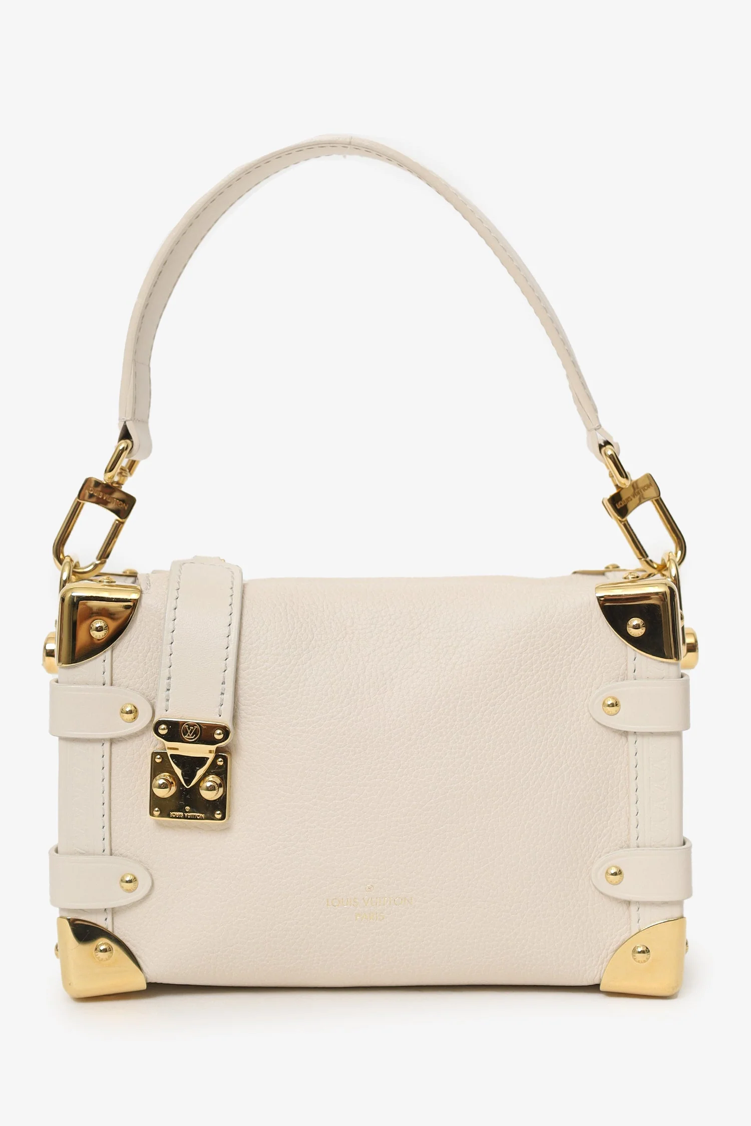 Louis Vuitton Beige Leather Side Trunk PM - Image 7