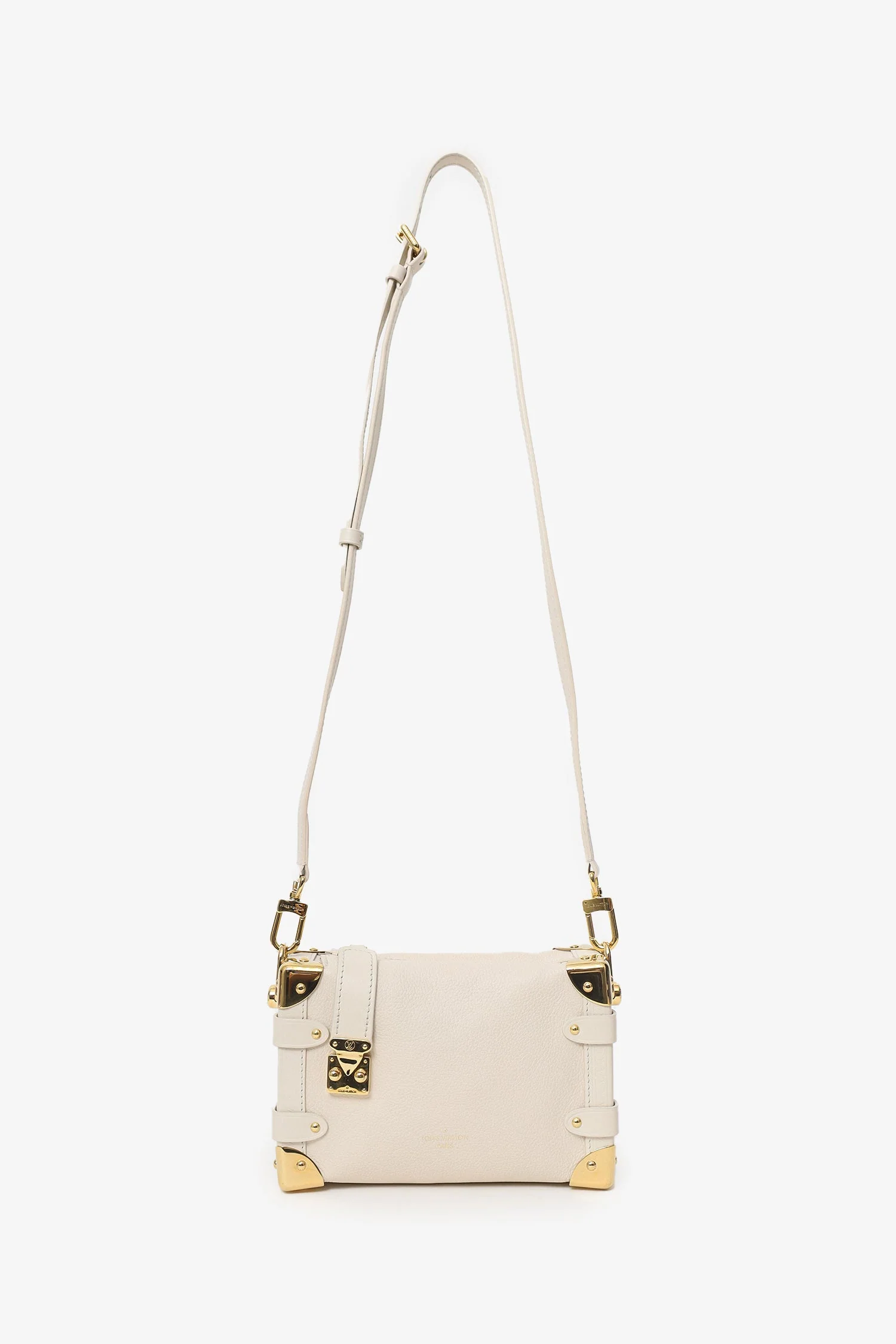 Louis Vuitton Beige Leather Side Trunk PM - Image 8