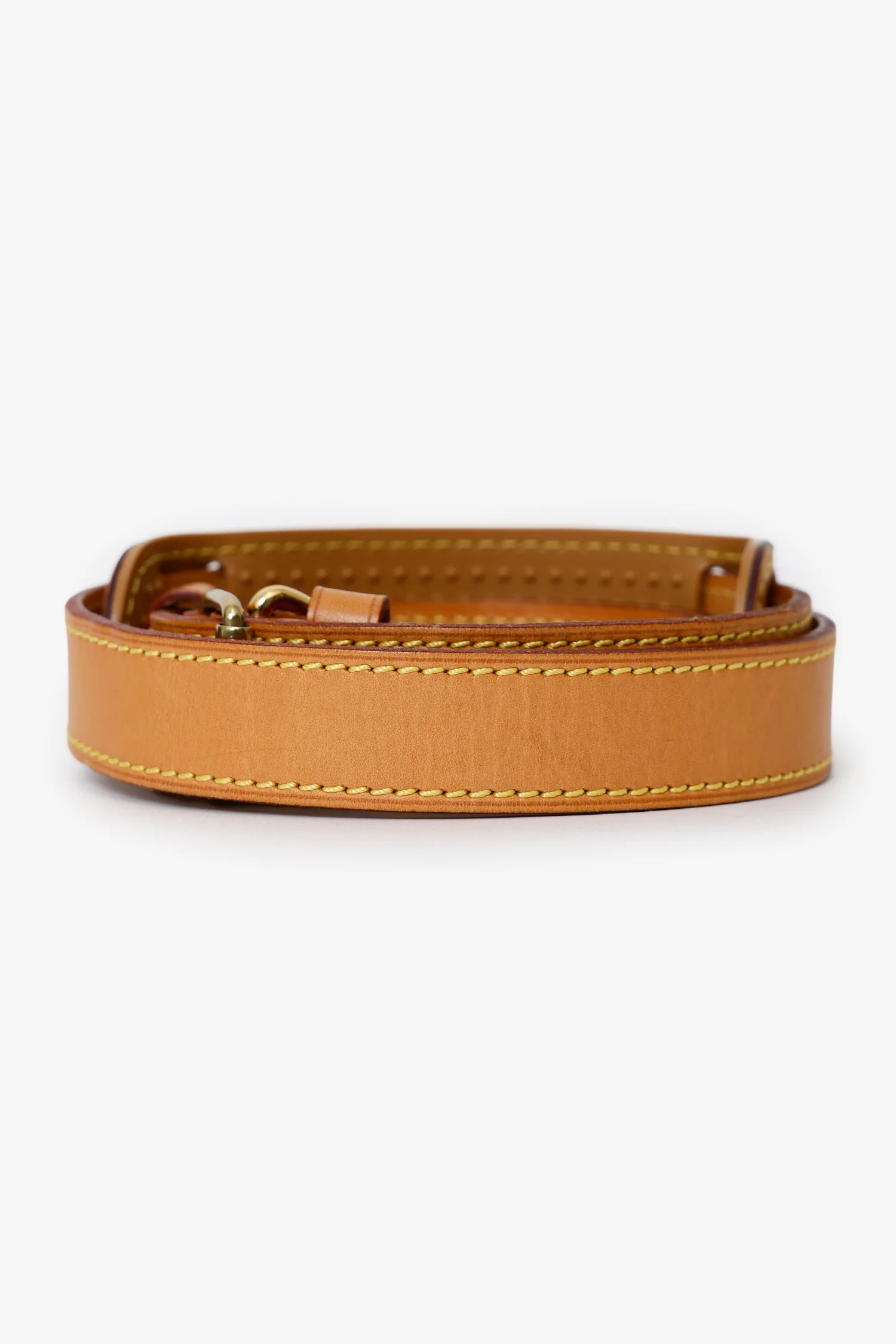 Louis Vuitton Beige Vachetta Wide Bag Strap - Image 3