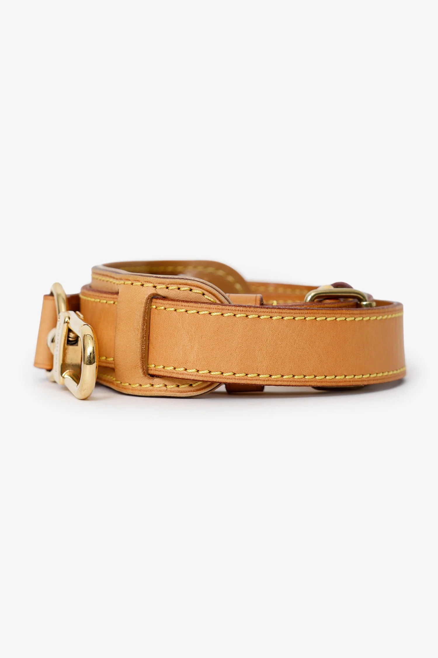 Louis Vuitton Beige Vachetta Wide Bag Strap - Image 4