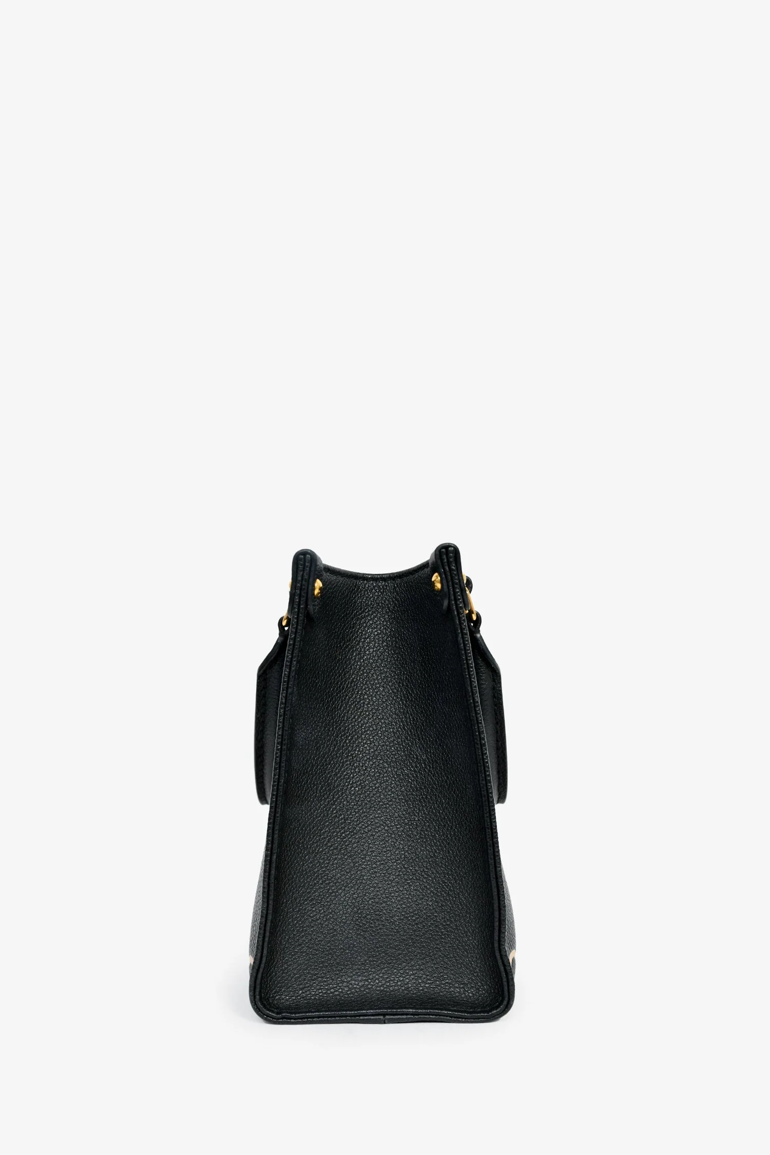 Louis Vuitton Black/Cream Leather Monogram Empreinte OnTheGo PM With Strap - Image 4
