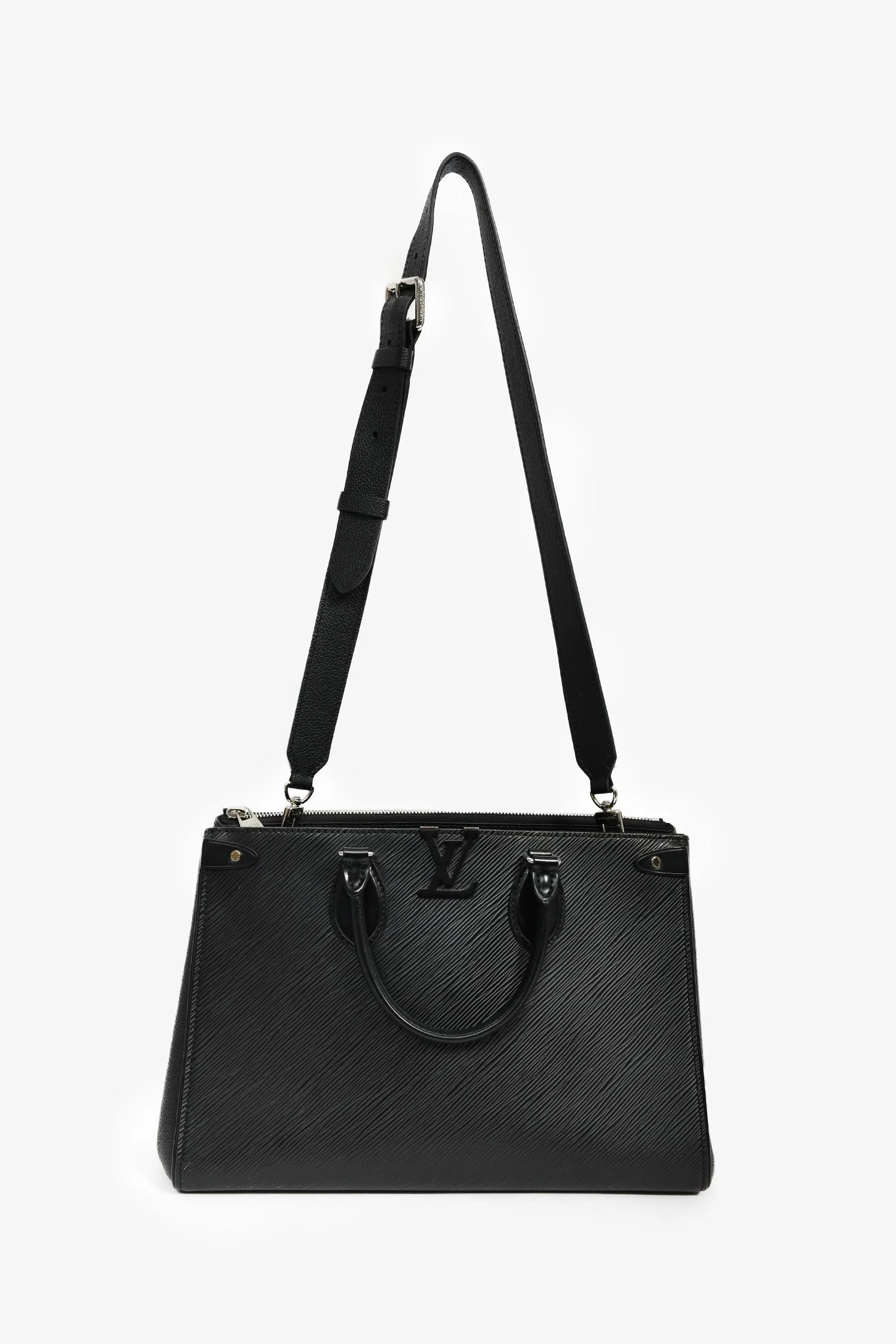 Louis Vuitton Black Epi Leather 'Grenelle' Tote Bag with Strap - Image 8