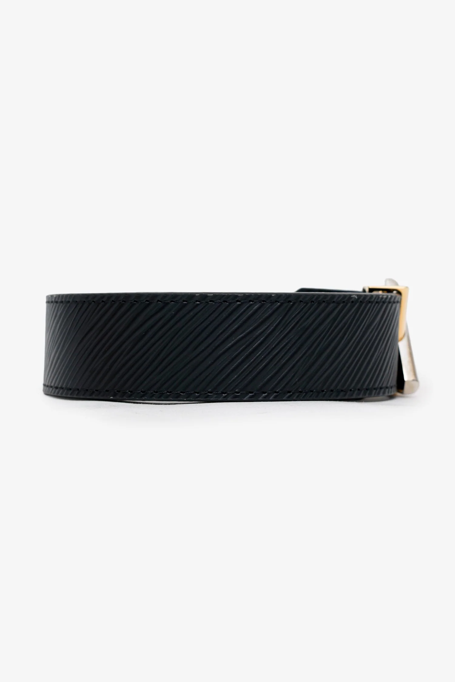 Louis Vuitton Black Epi Leather LV Twist Belt Size 85/34 - Image 2