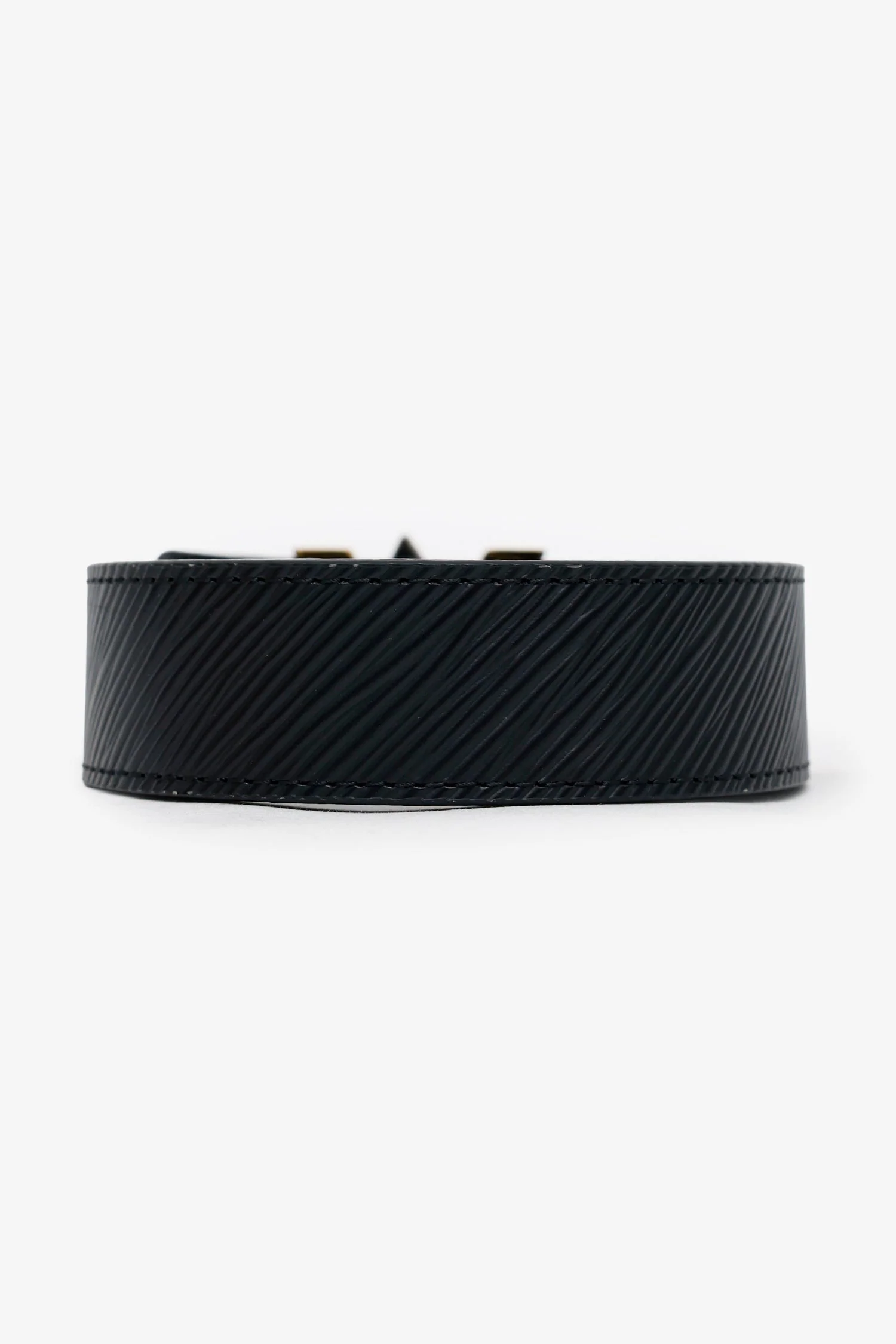 Louis Vuitton Black Epi Leather LV Twist Belt Size 85/34 - Image 3