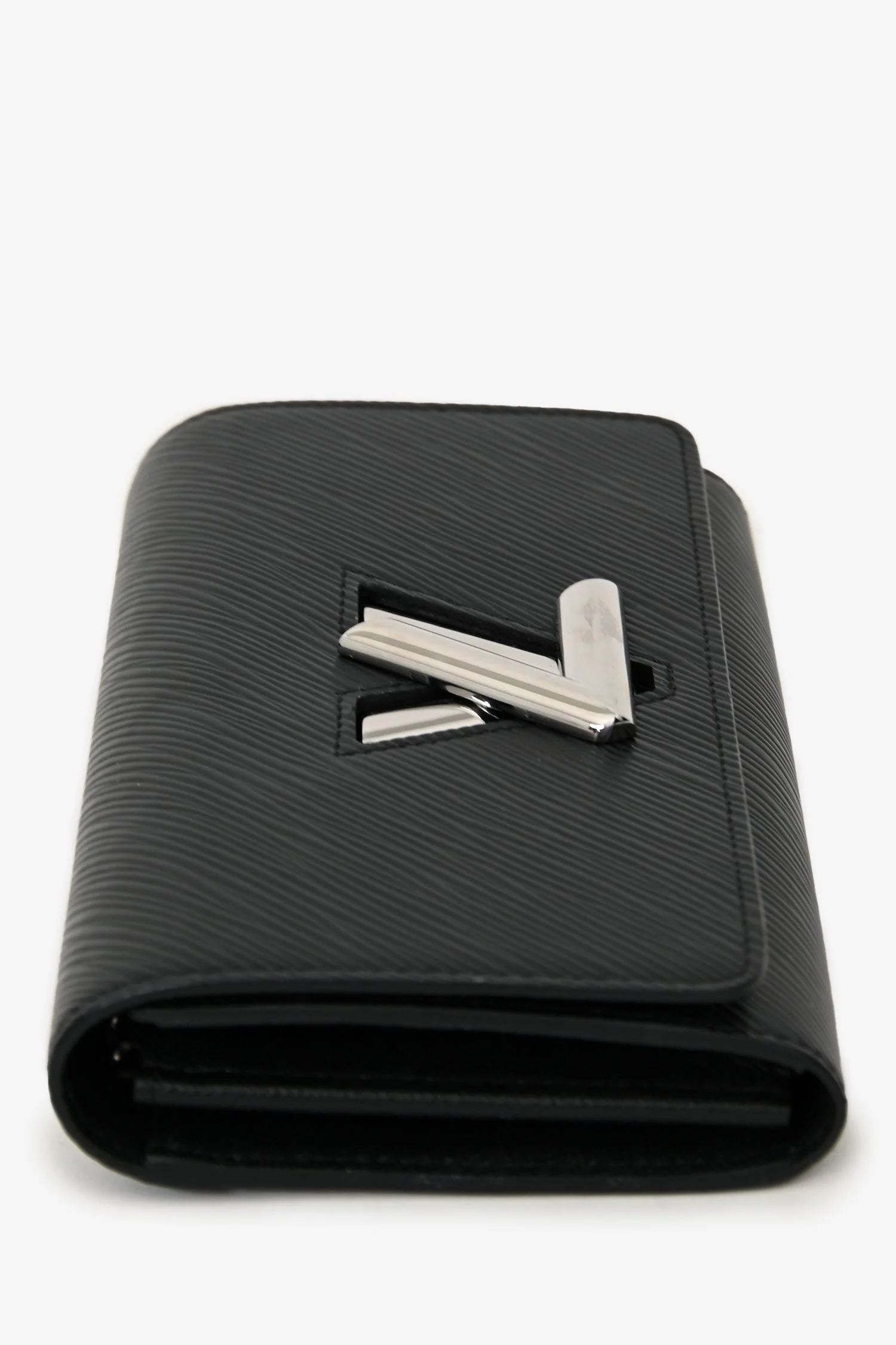 Louis Vuitton Black Epi Leather Twist Wallet - Image 3