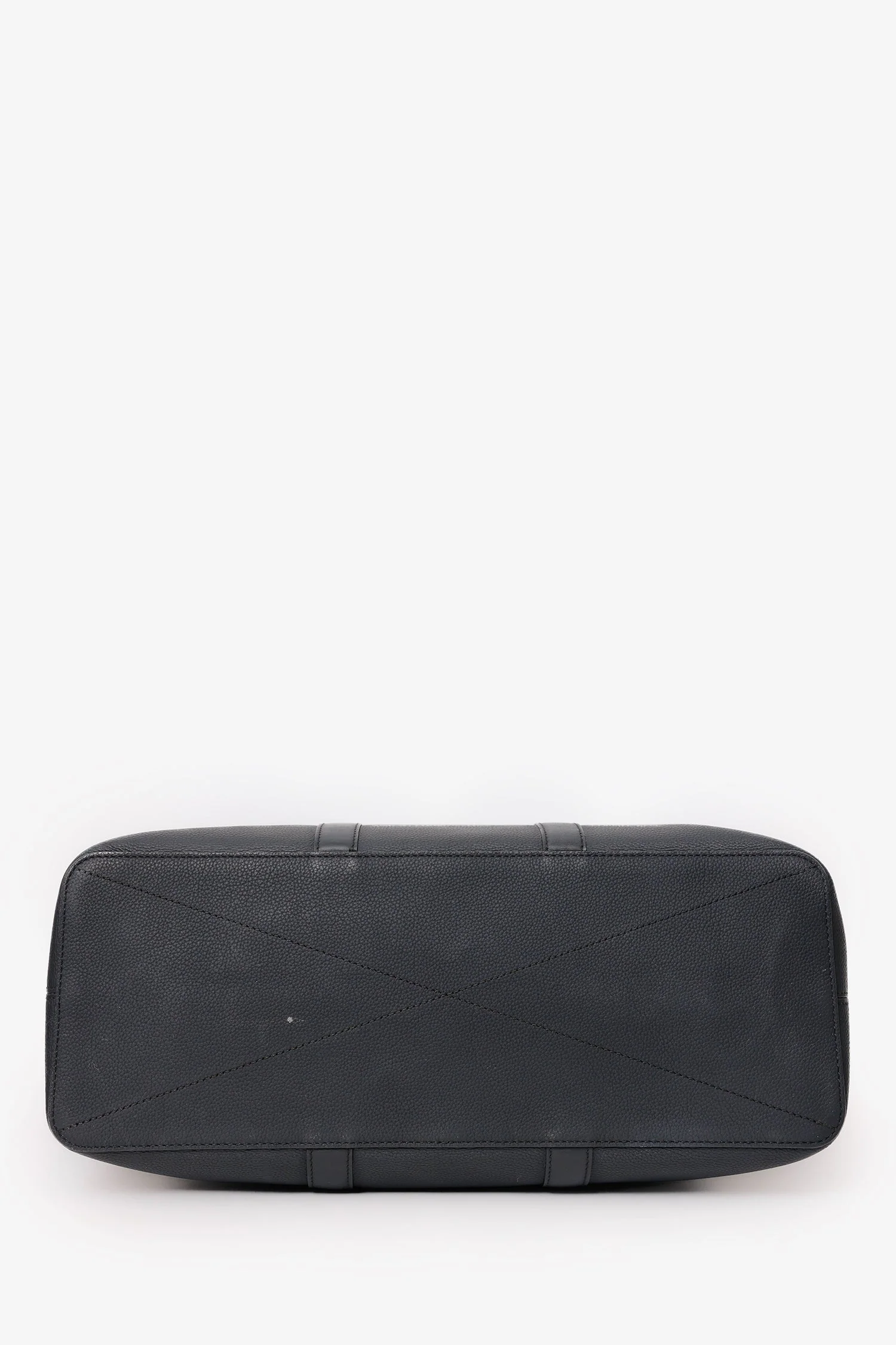 Louis Vuitton Black Grained Calfskin Aerogram LV Lock It Tote Bag With Strap - Image 5