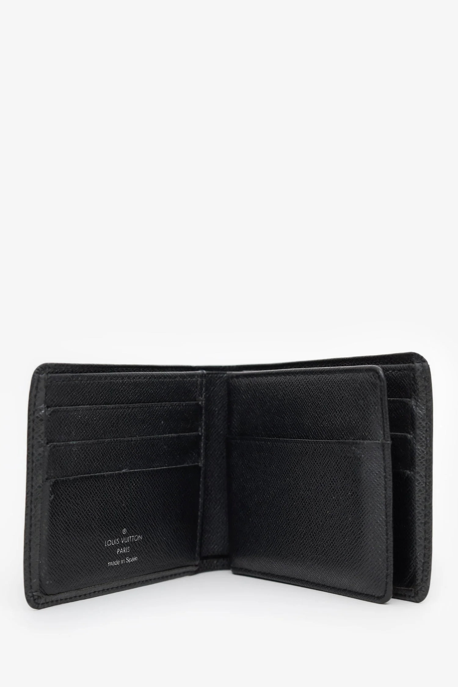 Louis Vuitton Black Leather Bi-Fold Wallet - Image 6