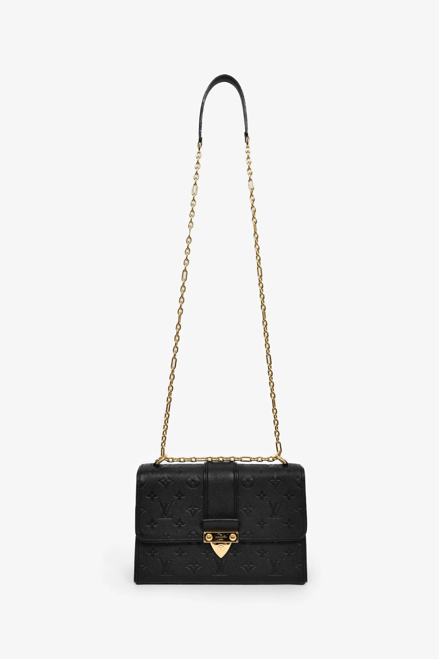 Louis Vuitton Black Leather Empriente 'Saint Suplice' Shoulder Bag - Image 7