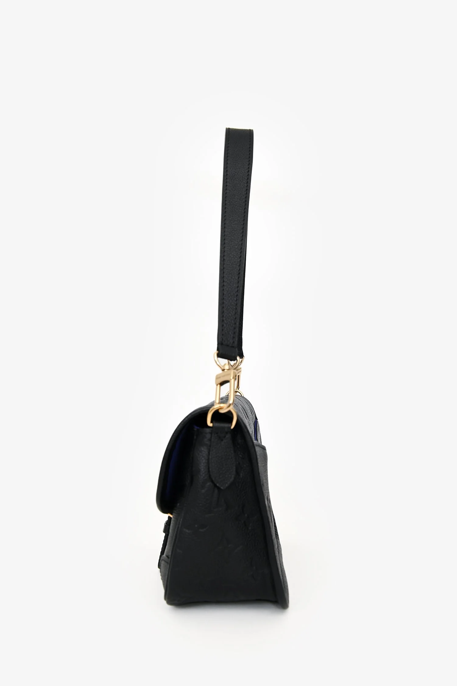 Louis Vuitton Black Leather Monogram Empreinte 'Diane' Crossbody Bag - Image 4