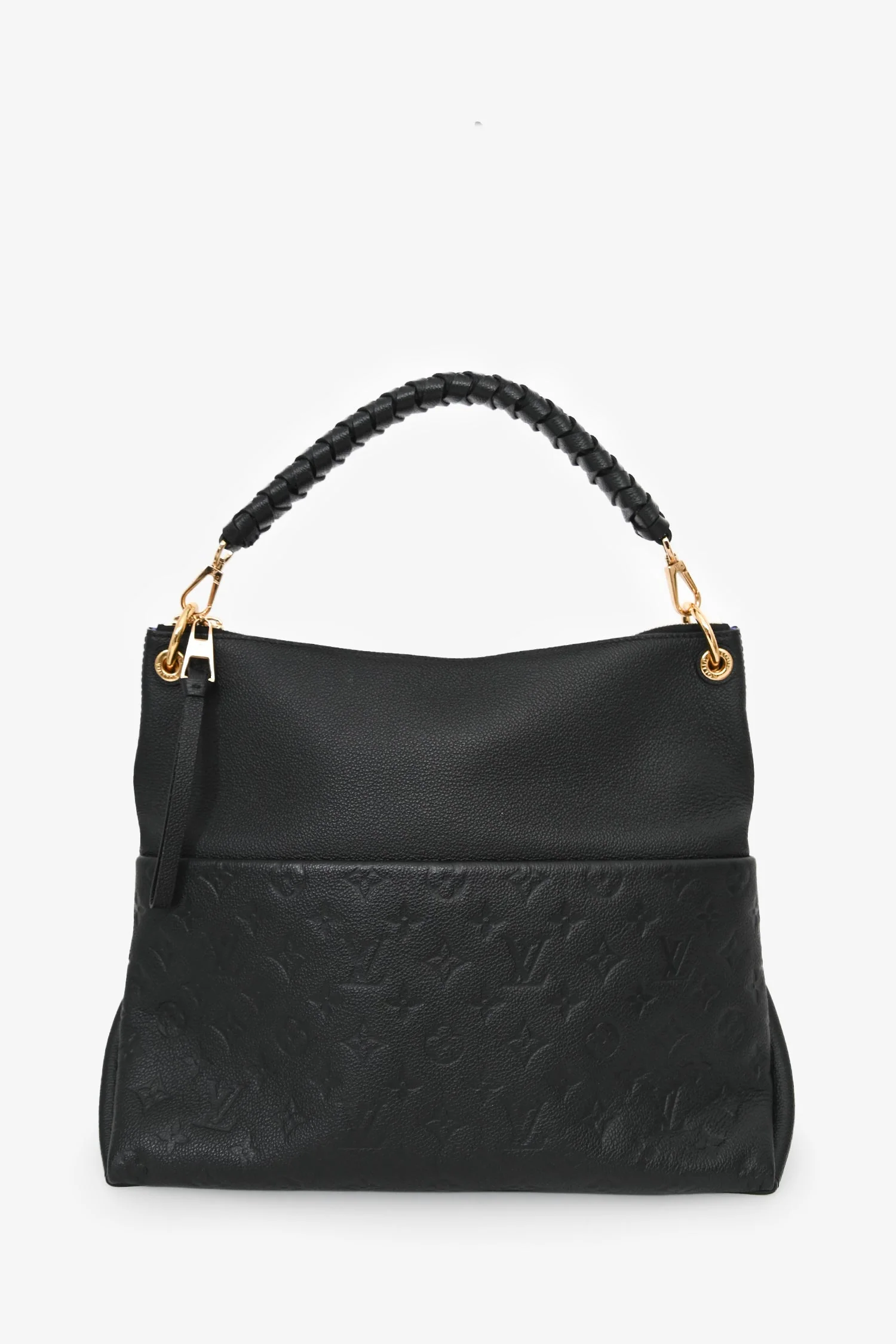 Louis Vuitton Black Leather Monogram Empreinte Maida Hobo Shoulder Bag - Image 2
