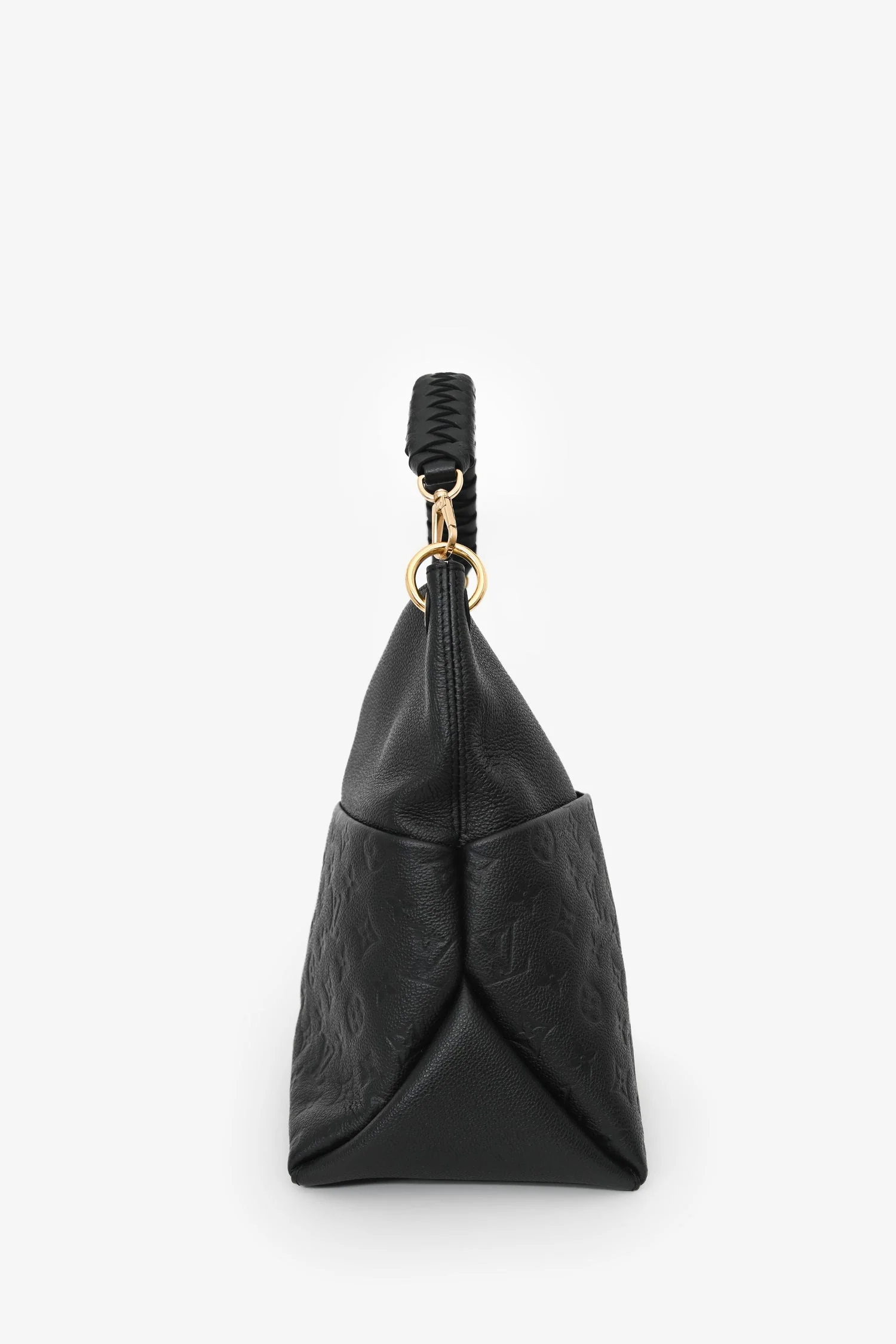 Louis Vuitton Black Leather Monogram Empreinte Maida Hobo Shoulder Bag - Image 3
