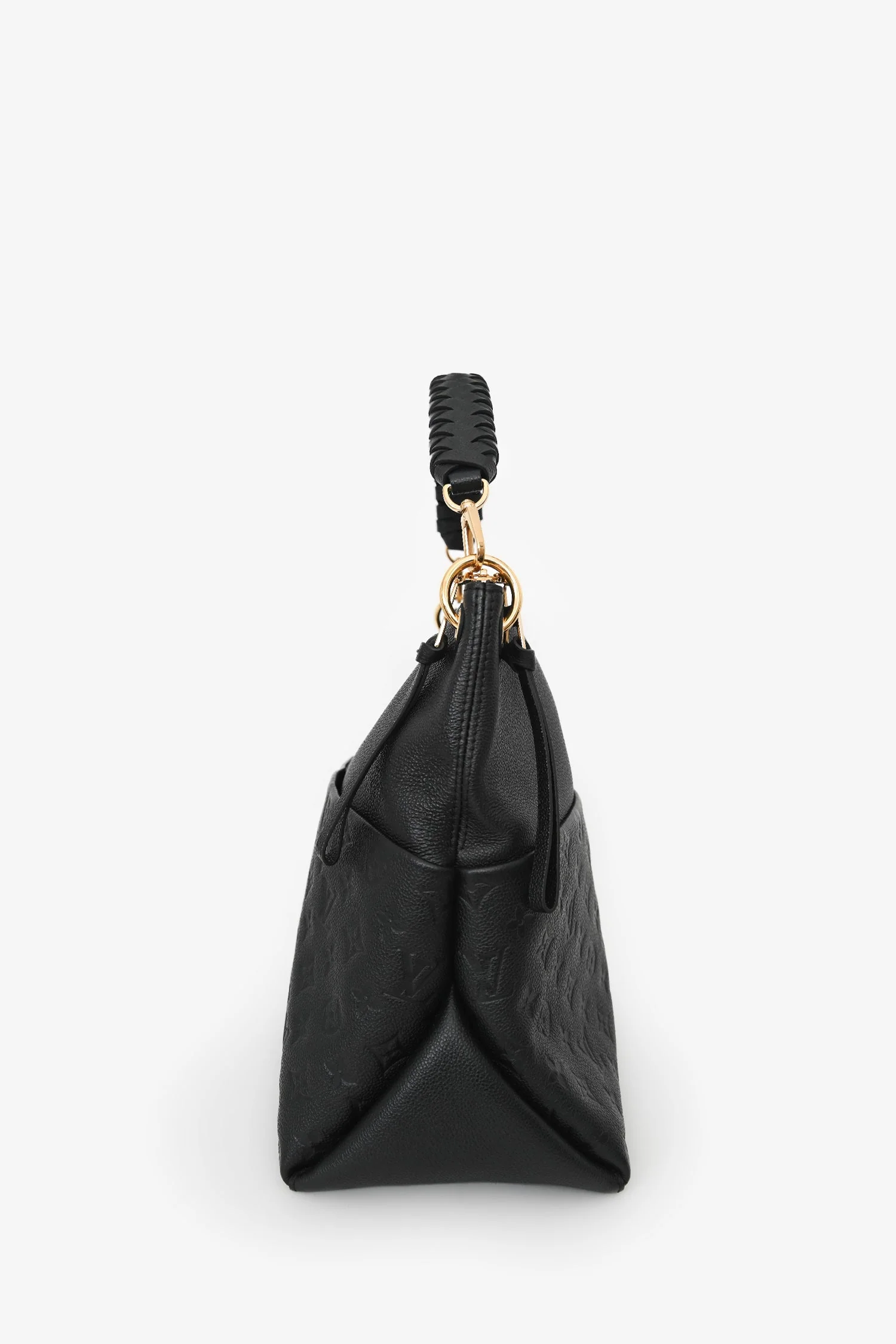 Louis Vuitton Black Leather Monogram Empreinte Maida Hobo Shoulder Bag - Image 4