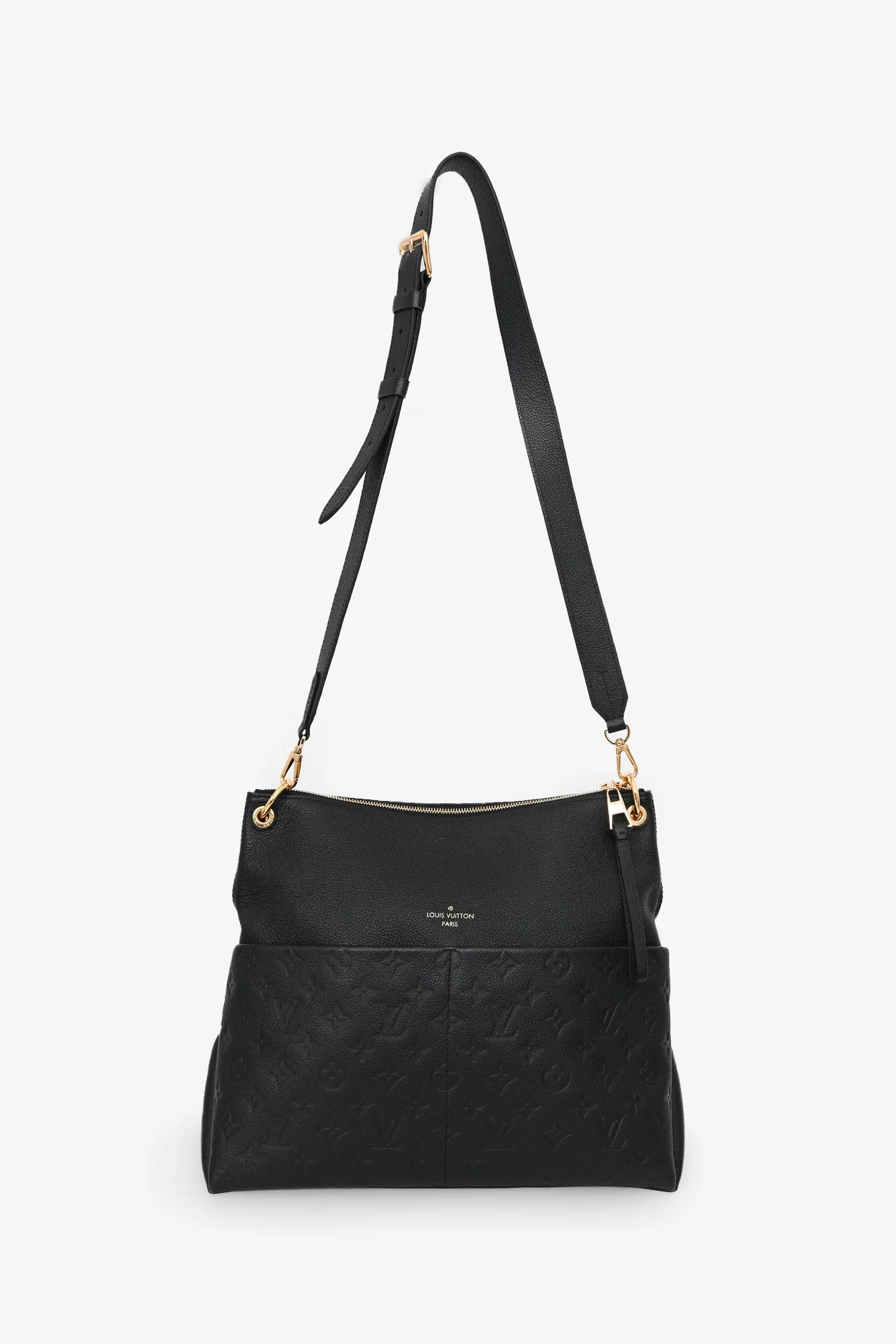 Louis Vuitton Black Leather Monogram Empreinte Maida Hobo Shoulder Bag - Image 7