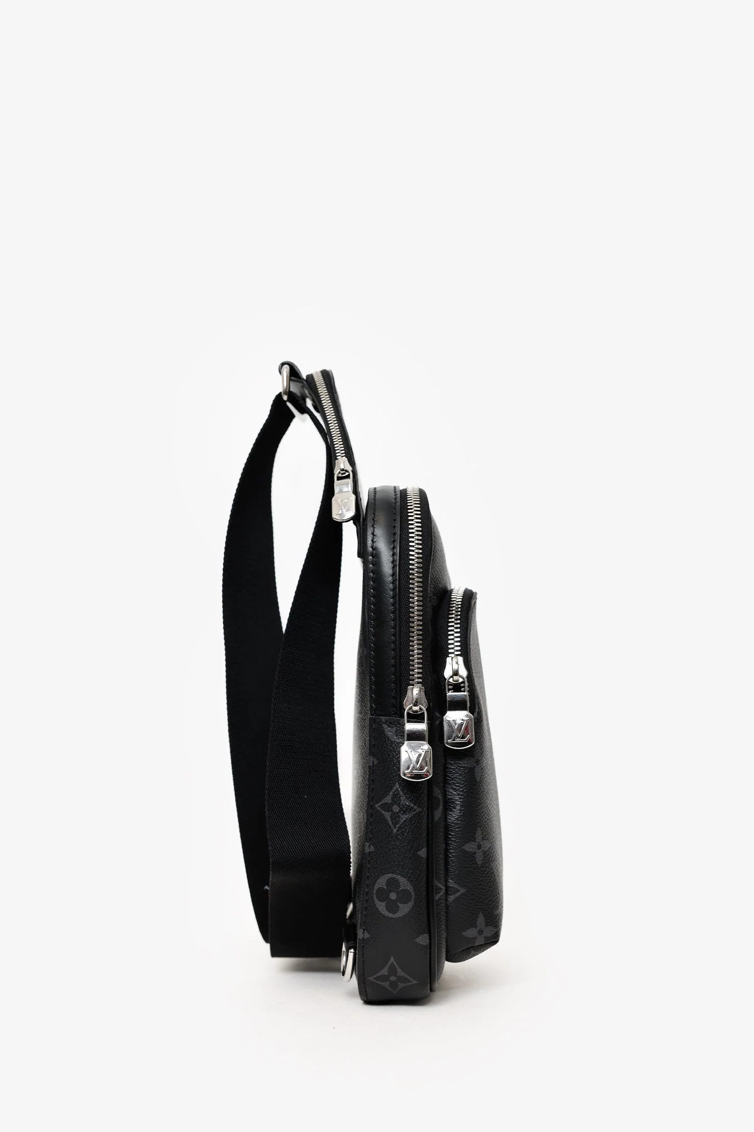 Louis Vuitton Black Monogram Eclipse Avenue Sling Bag PM - Image 2