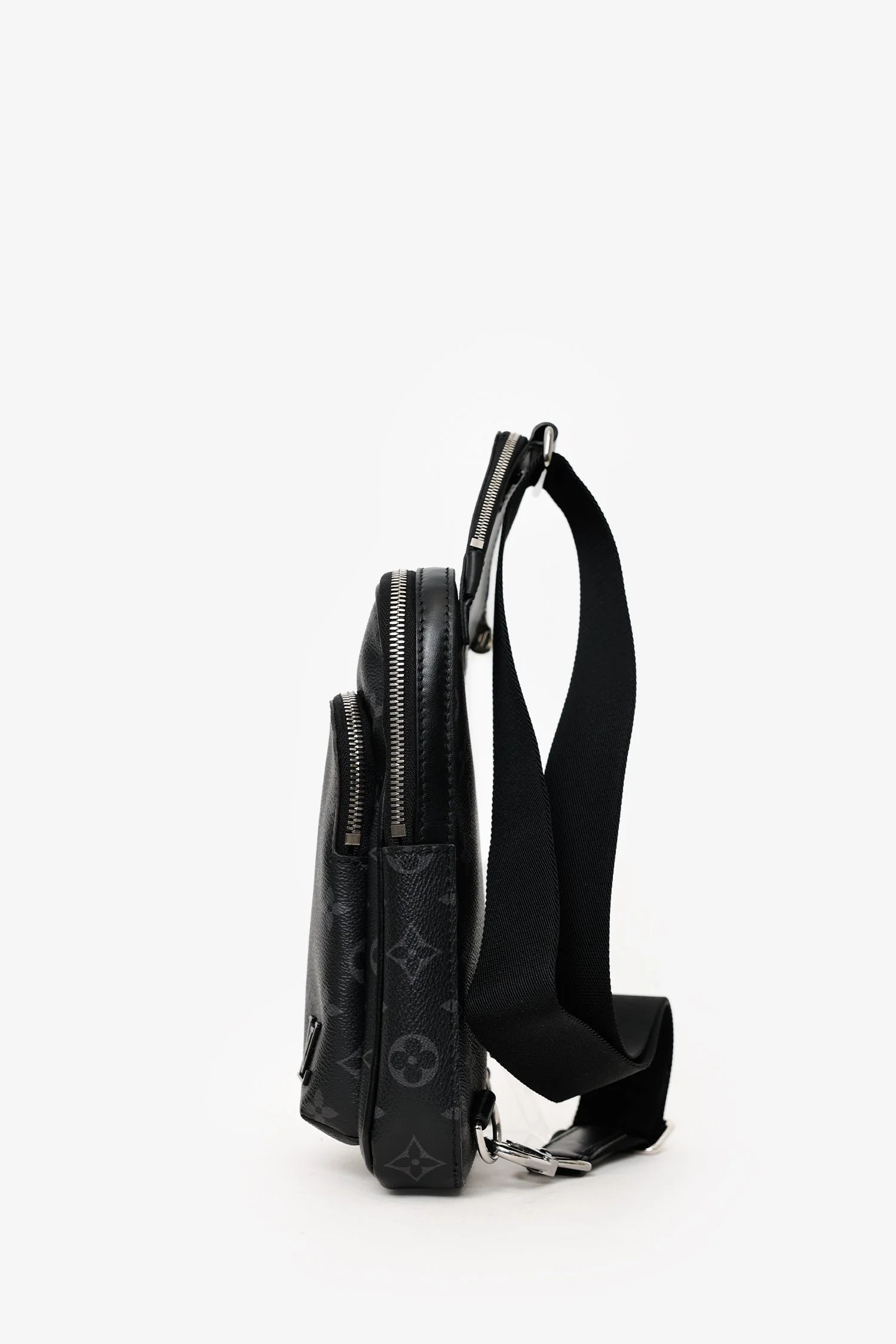 Louis Vuitton Black Monogram Eclipse Avenue Sling Bag PM - Image 4