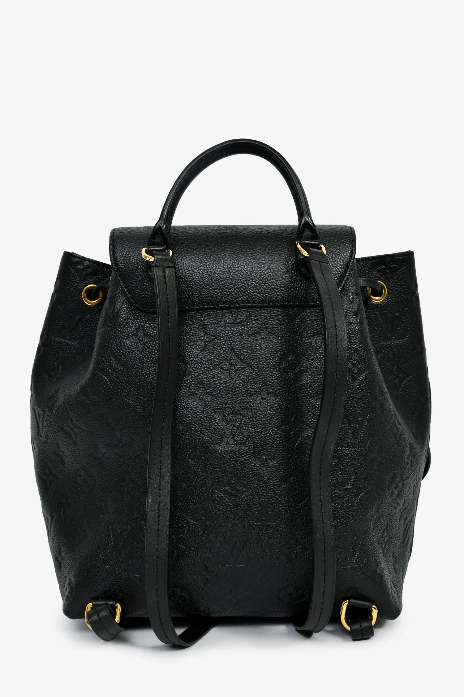 Louis Vuitton Black Monogram Empreinte Leather 'Montsouris' PM Backpack - Image 2