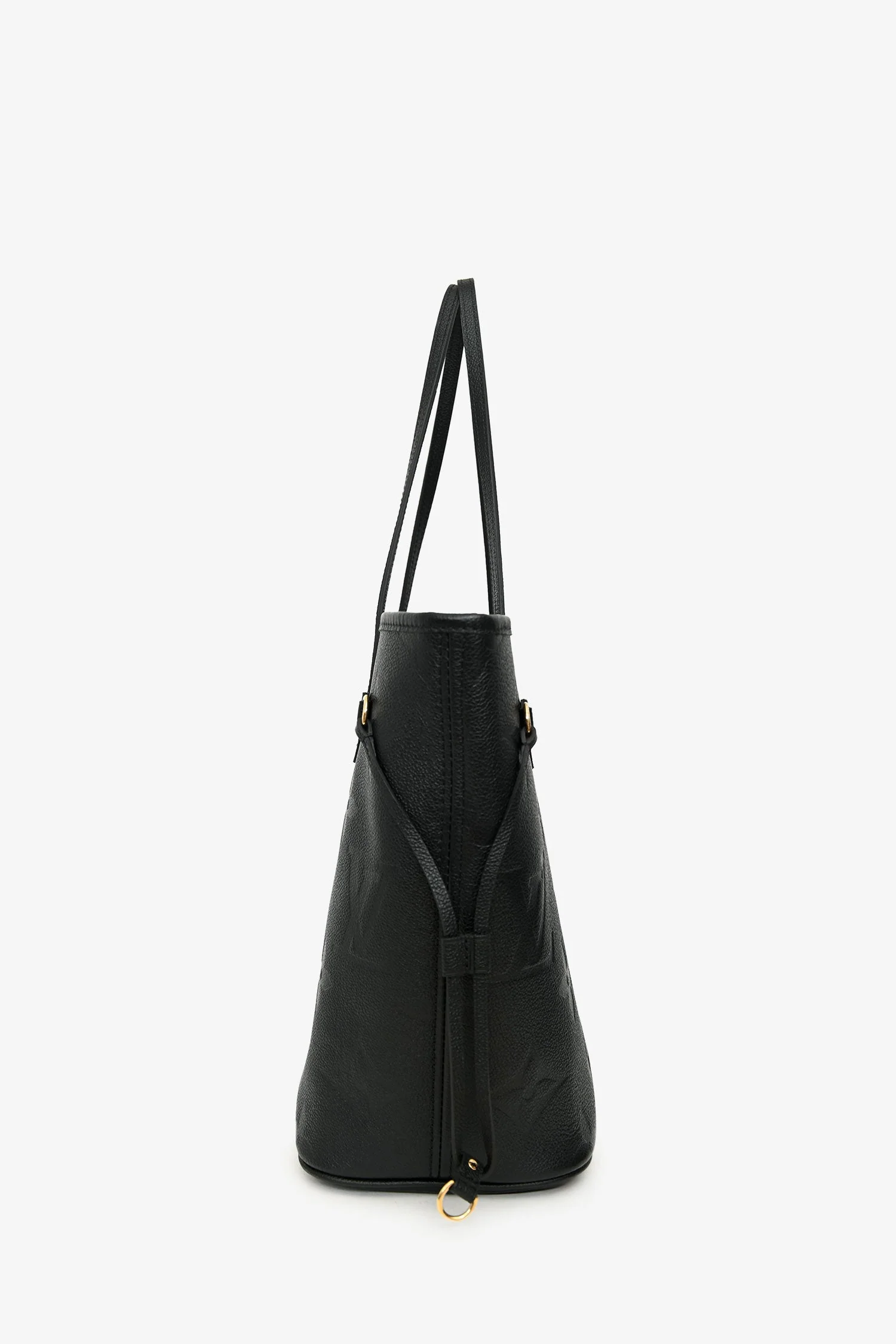 Louis Vuitton Black Monogram Empreinte Leather Neverfull MM With Pouch - Image 3