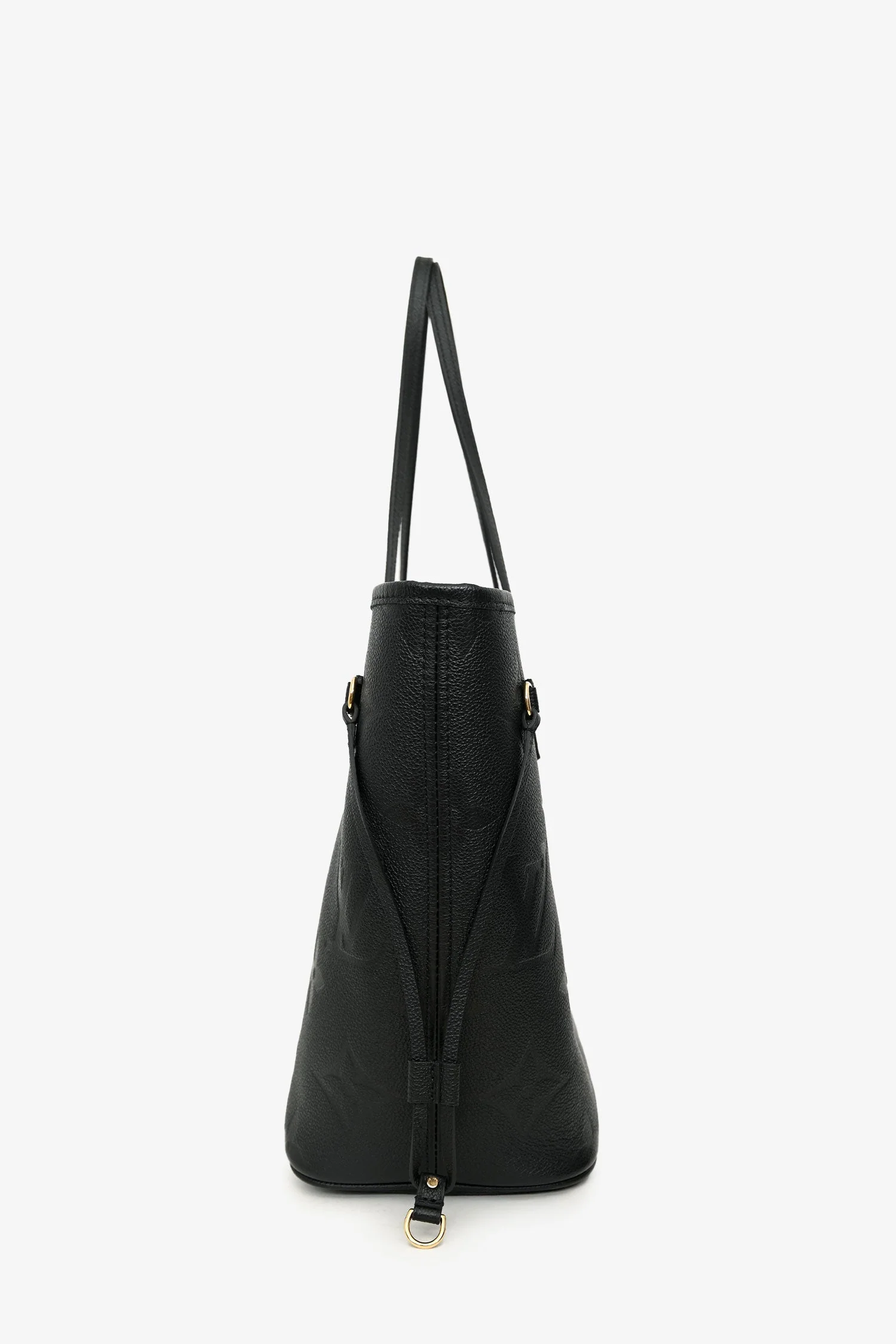 Louis Vuitton Black Monogram Empreinte Leather Neverfull MM With Pouch - Image 4