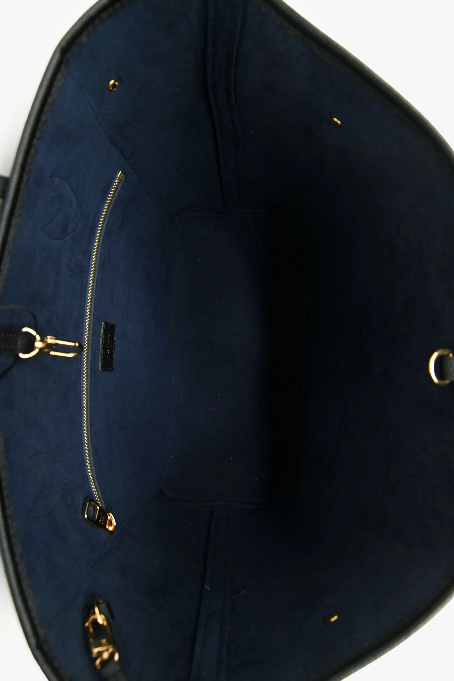 Louis Vuitton Black Monogram Empreinte Leather Neverfull MM With Pouch - Image 6
