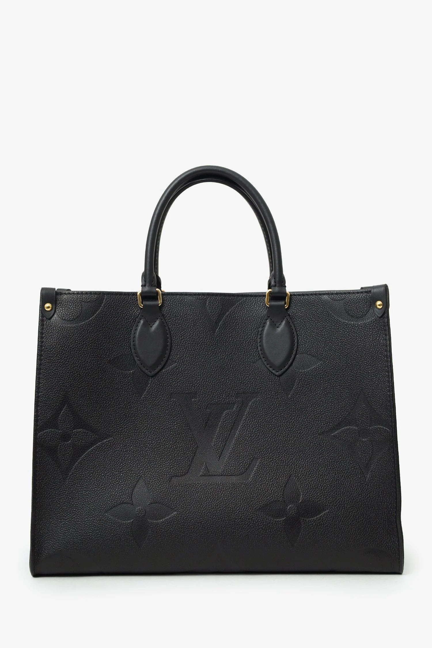 Louis Vuitton Black Monogram Empreinte Leather OnTheGo MM - Image 2
