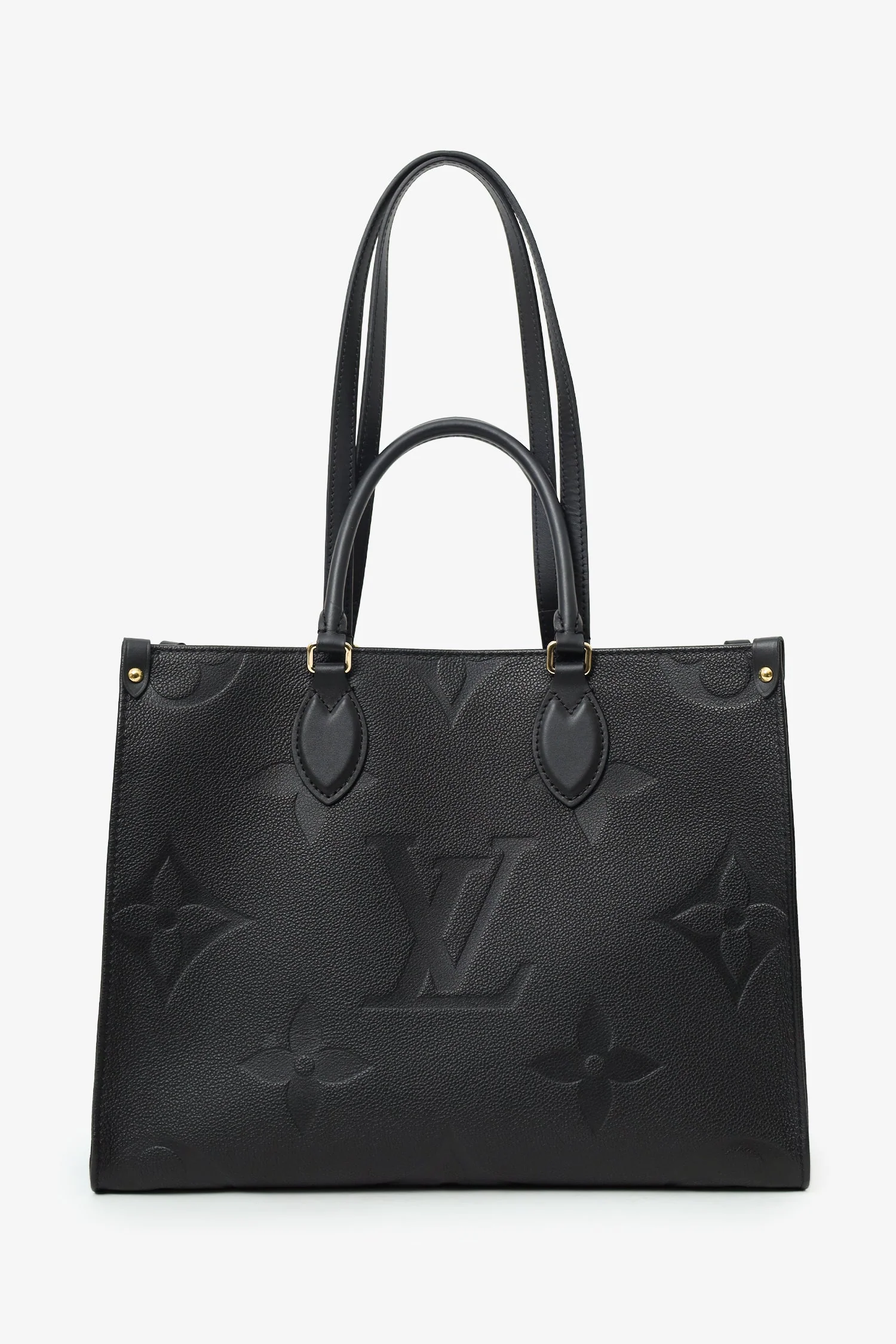 Louis Vuitton Black Monogram Empreinte Leather OnTheGo MM - Image 6