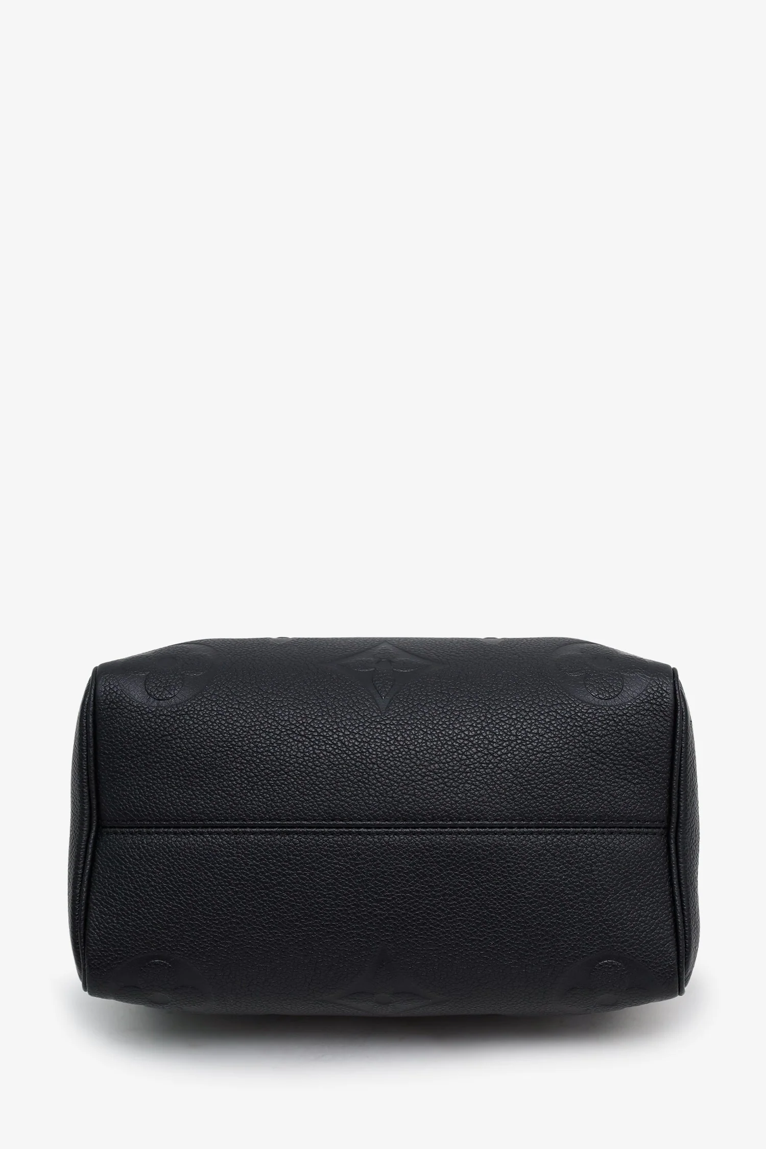 Louis Vuitton Black Monogram Giant Empreinte Leather Speedy 25 NM Bandouliere Bag With Strap - Image 5