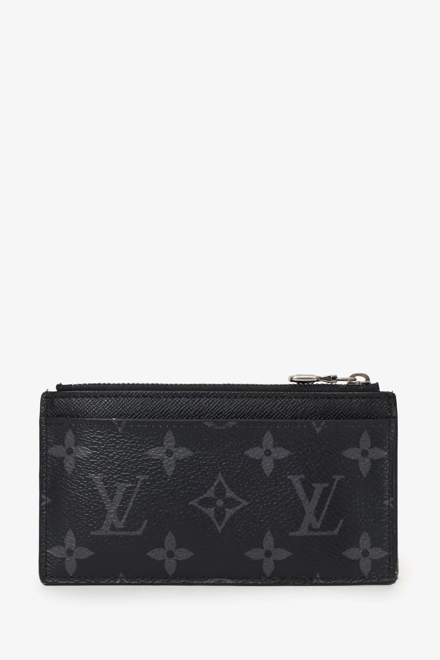 Louis Vuitton Black Reverse Monogram Eclipse Canvas Coin Card Holder - Image 2