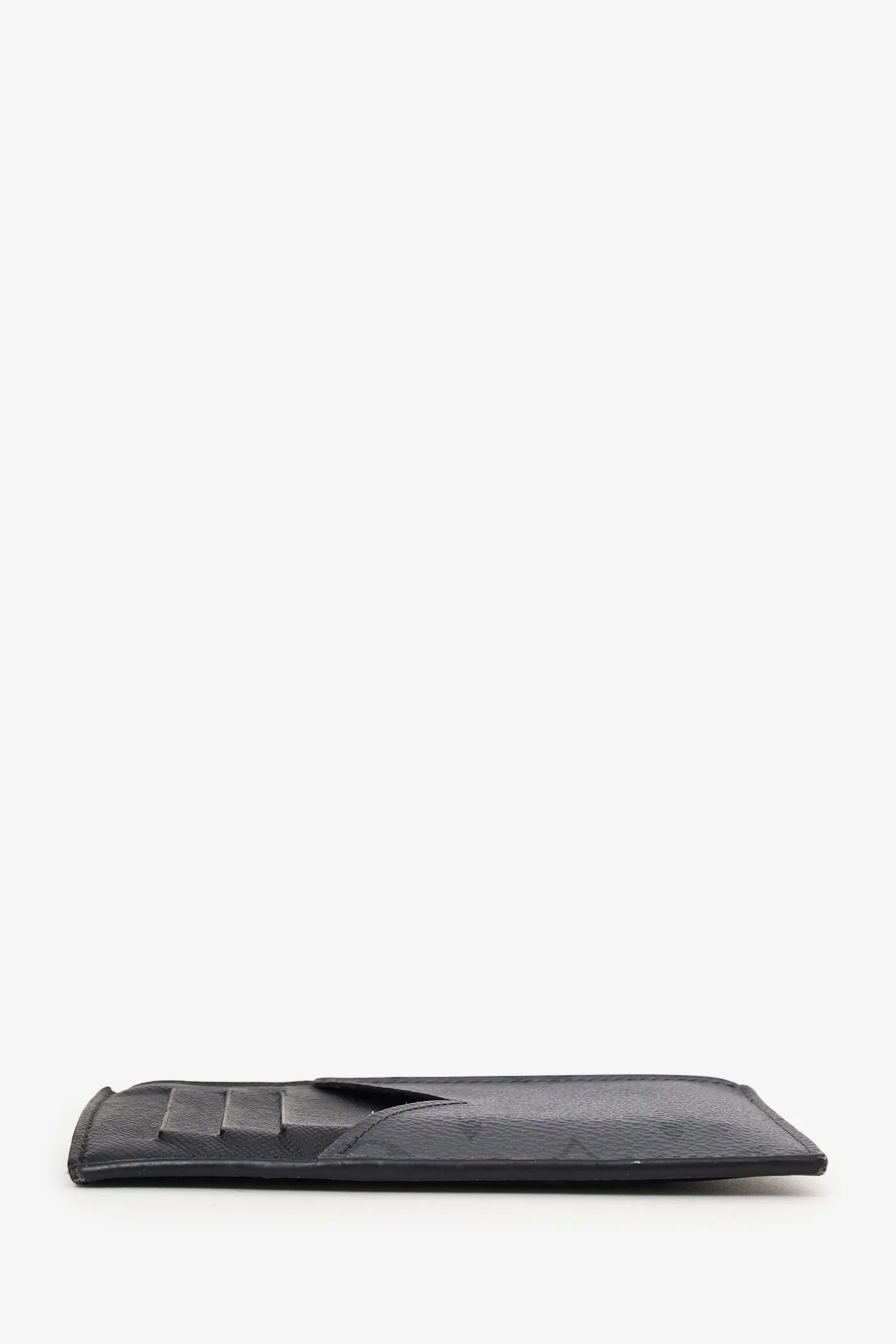 Louis Vuitton Black Reverse Monogram Eclipse Canvas Coin Card Holder - Image 5