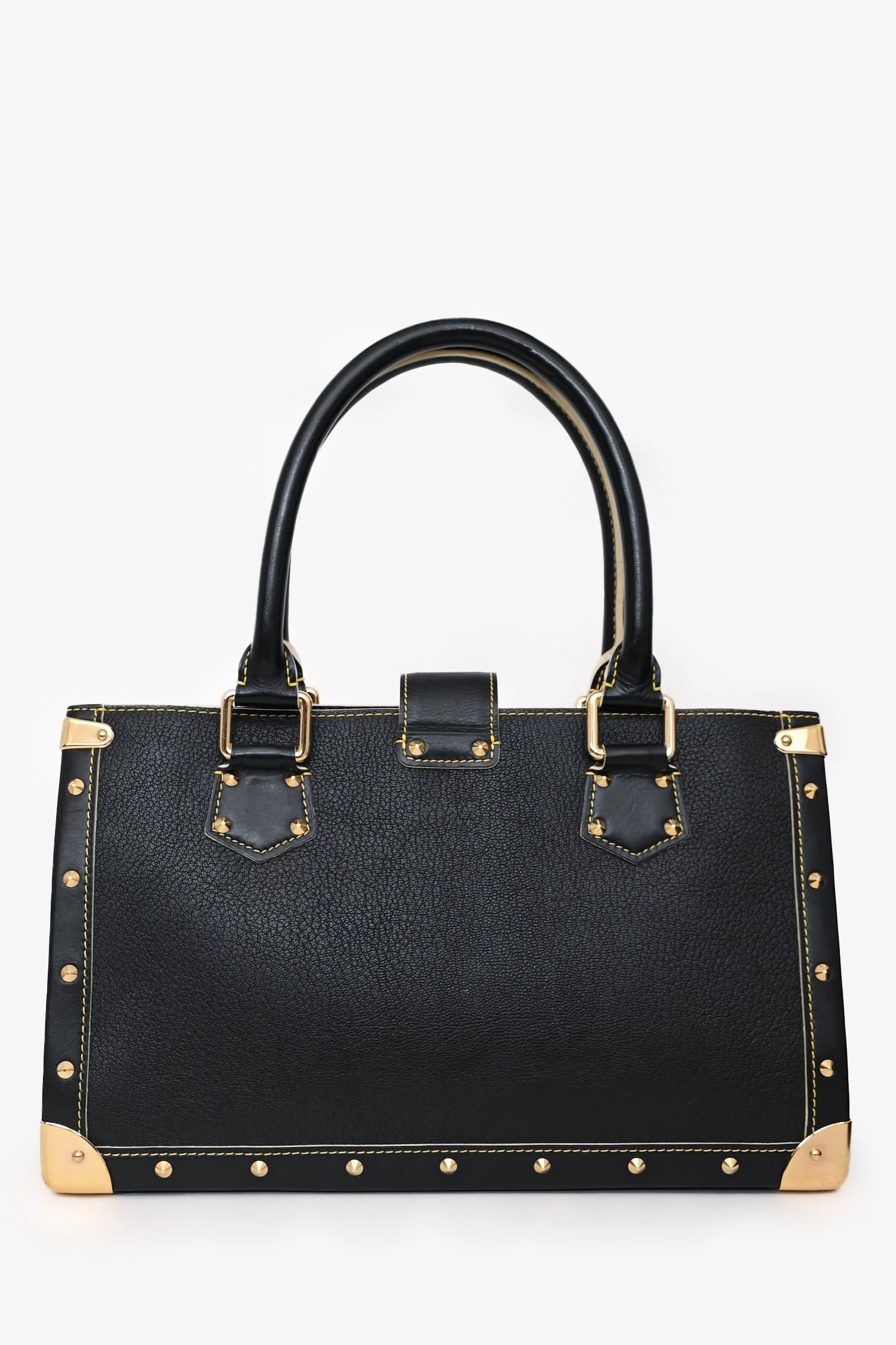 Louis Vuitton Black Suhali Leather Le Fabuleux Tote - Image 3