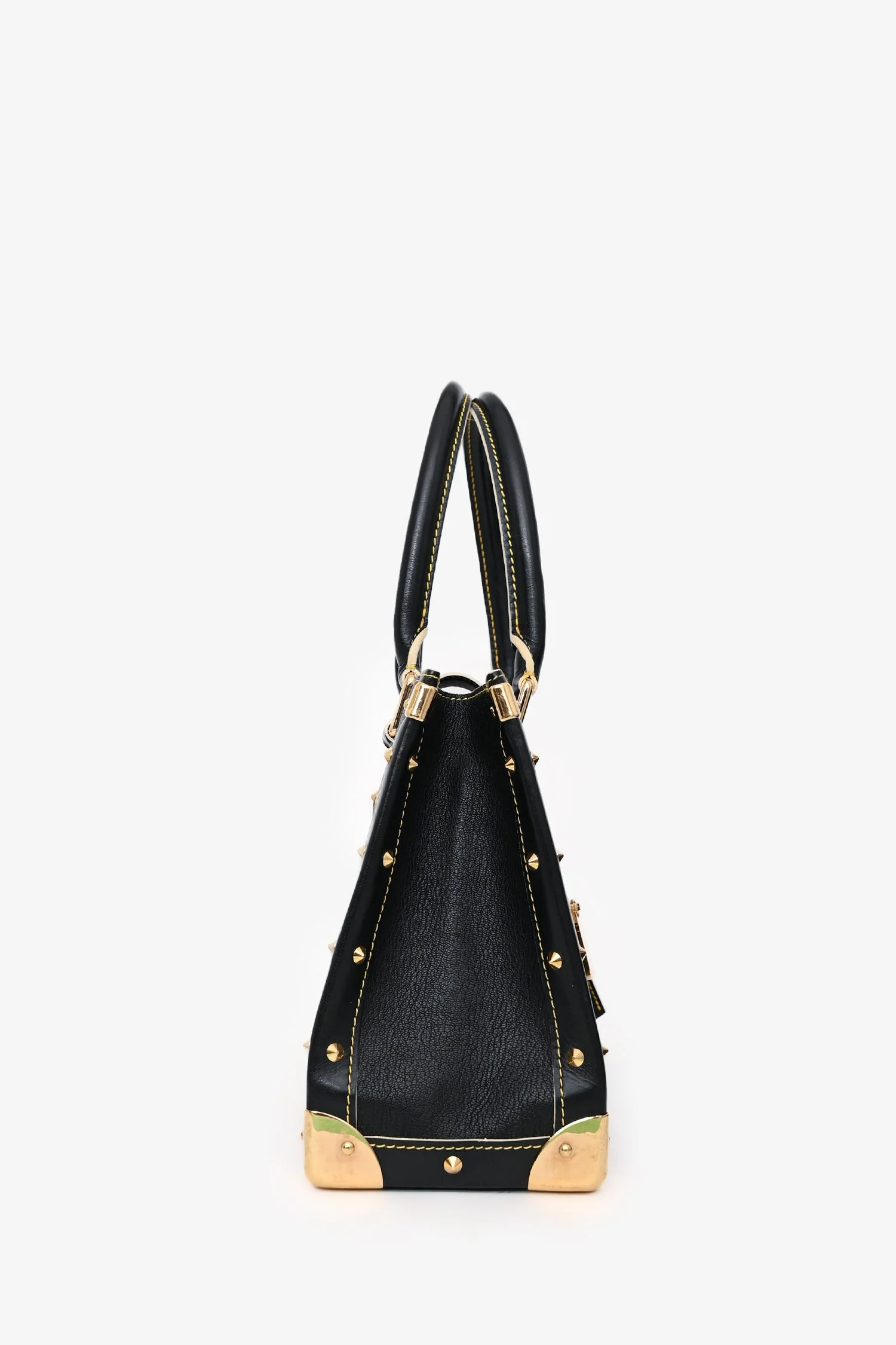 Louis Vuitton Black Suhali Leather Le Fabuleux Tote - Image 4