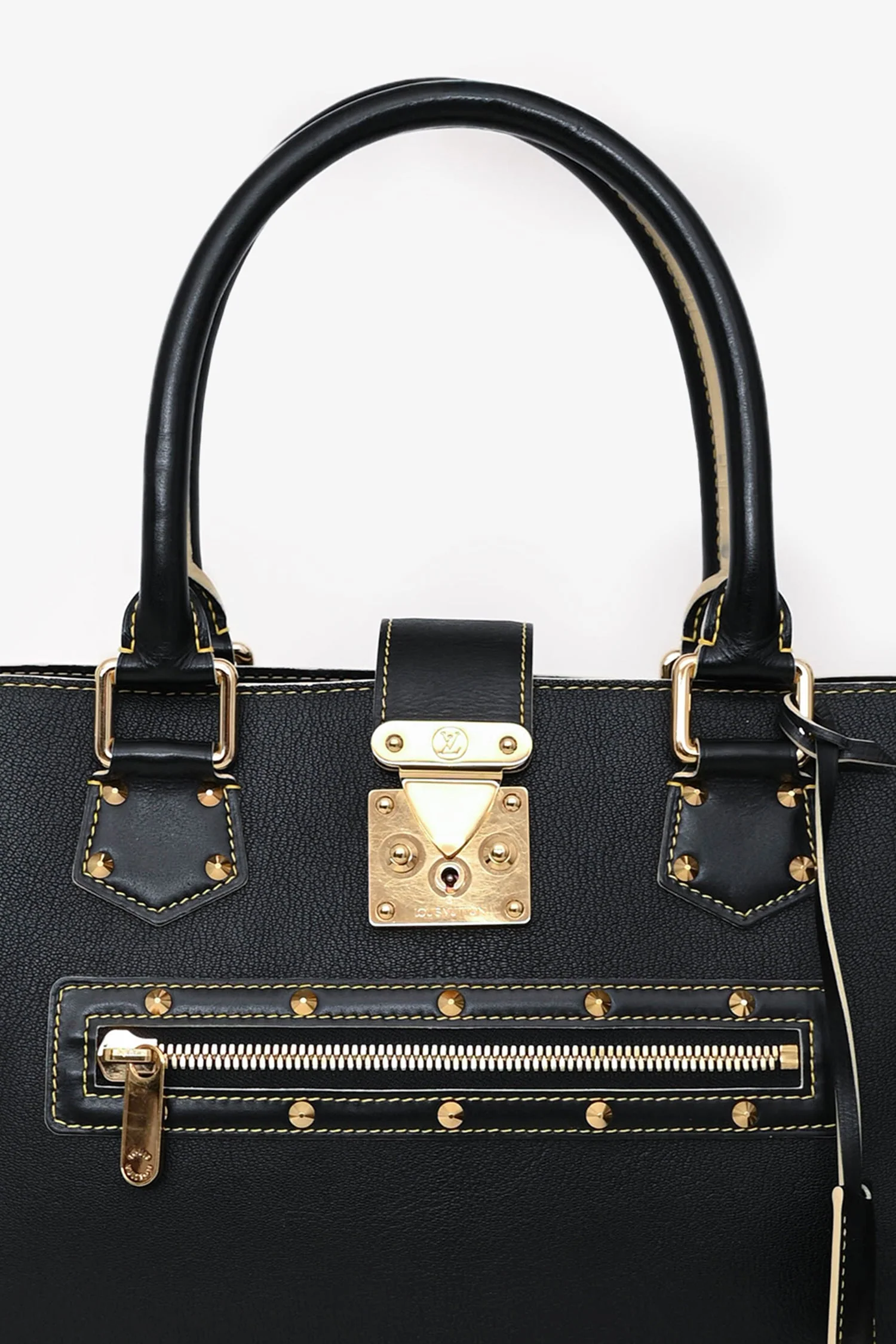 Louis Vuitton Black Suhali Leather Le Fabuleux Tote - Image 7