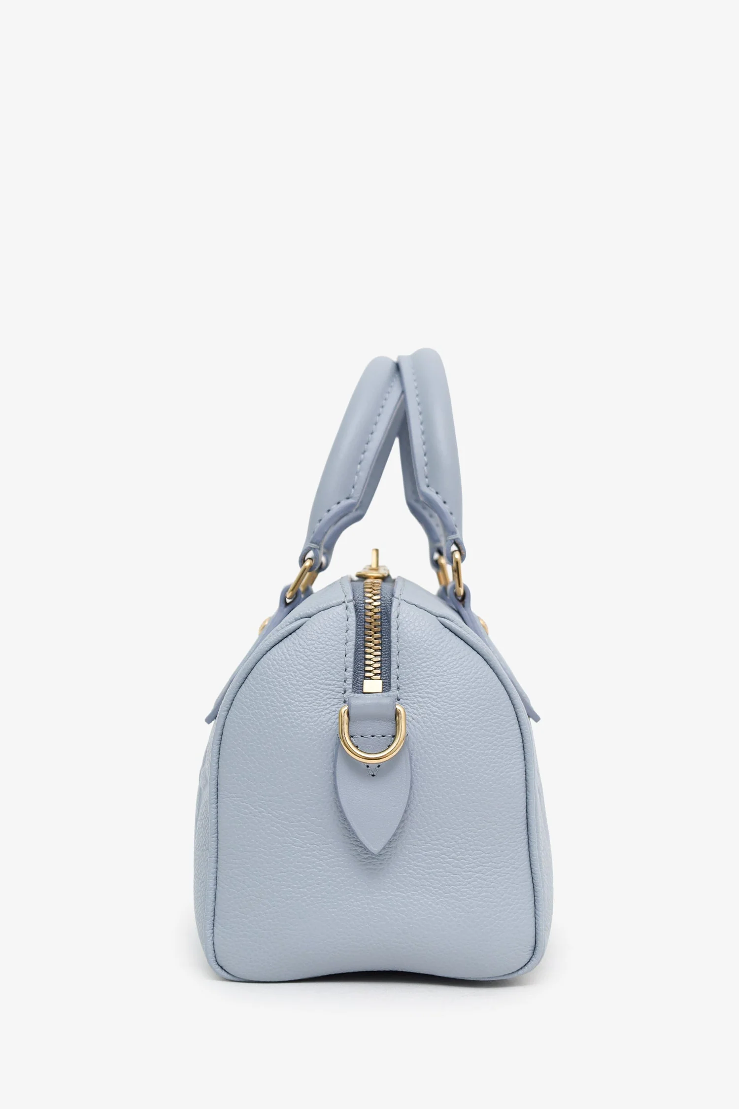 Louis Vuitton Blue Monogram Empreinte Leather Speedy Bandoulière 20 With Strap - Image 4