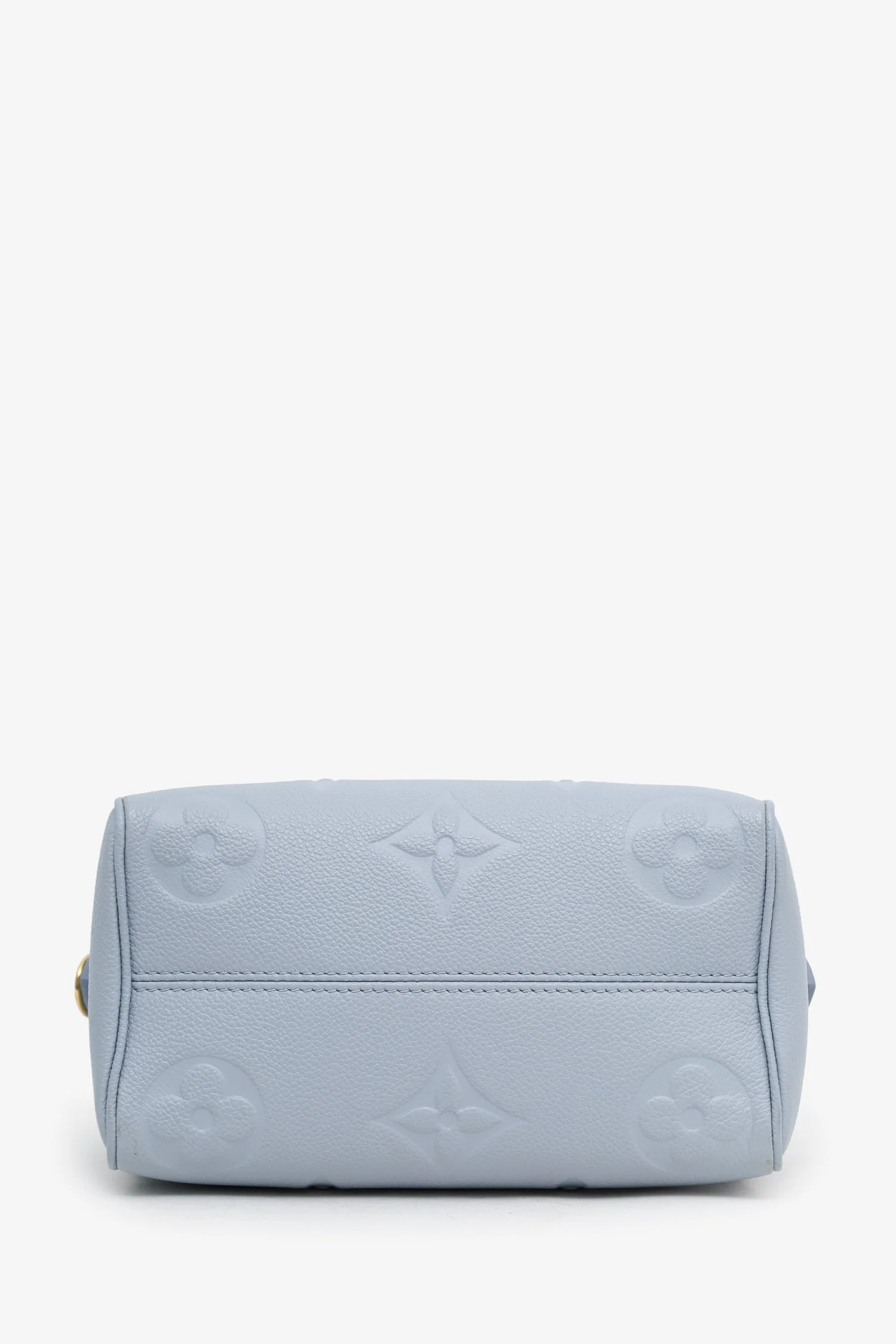 Louis Vuitton Blue Monogram Empreinte Leather Speedy Bandoulière 20 With Strap - Image 5