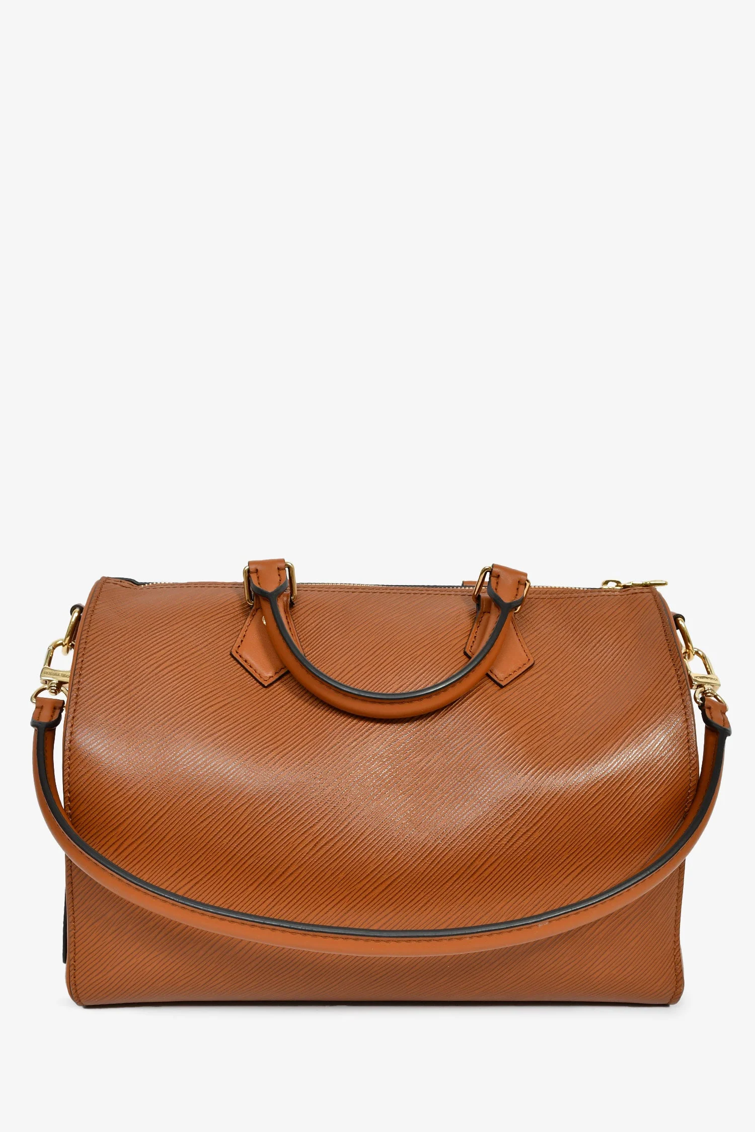 Louis Vuitton Brown Epi Leather Soft Speedy 30 With Strap - Image 2