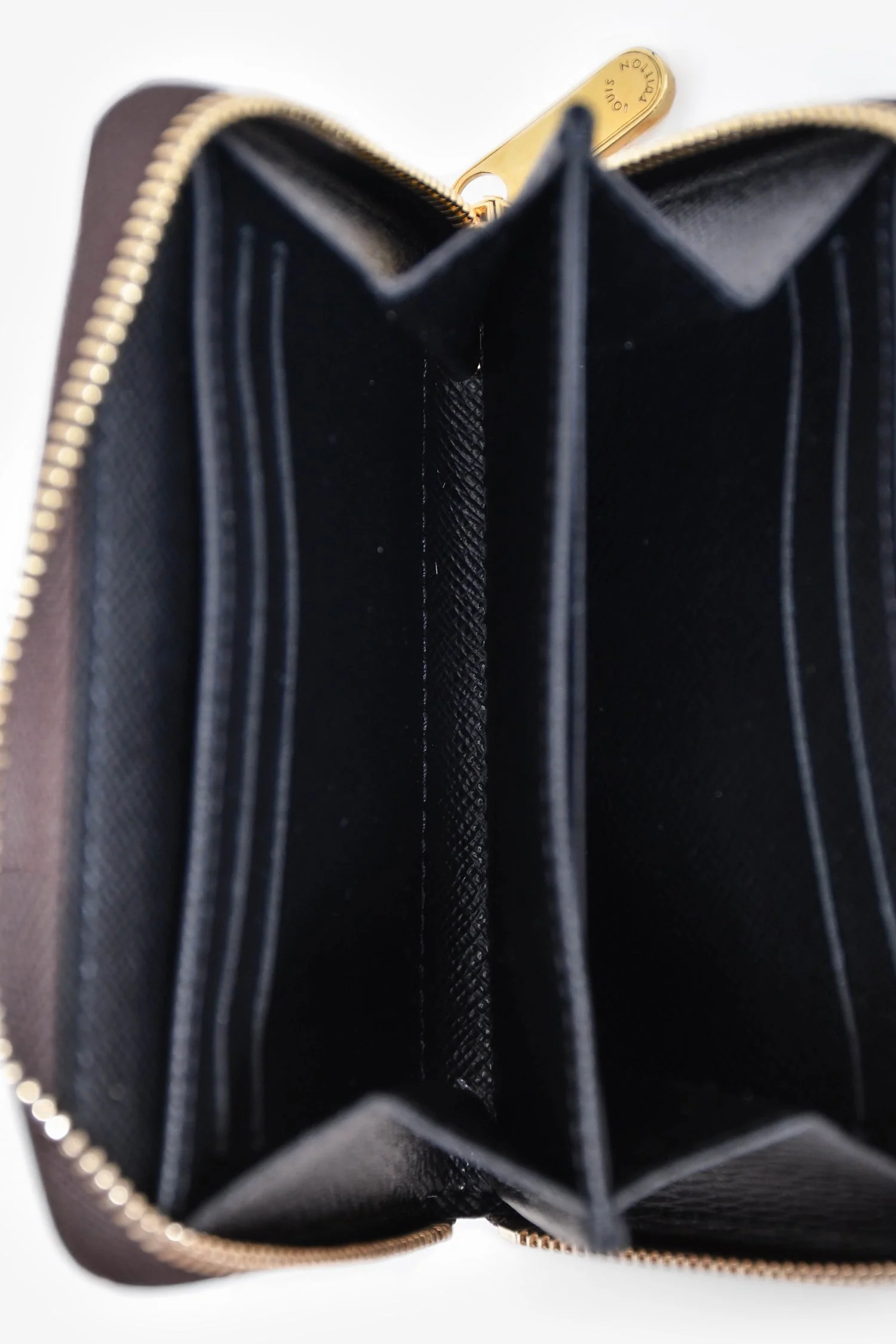 Louis Vuitton Brown Giant Monogram Zippy Coin Purse - Image 6