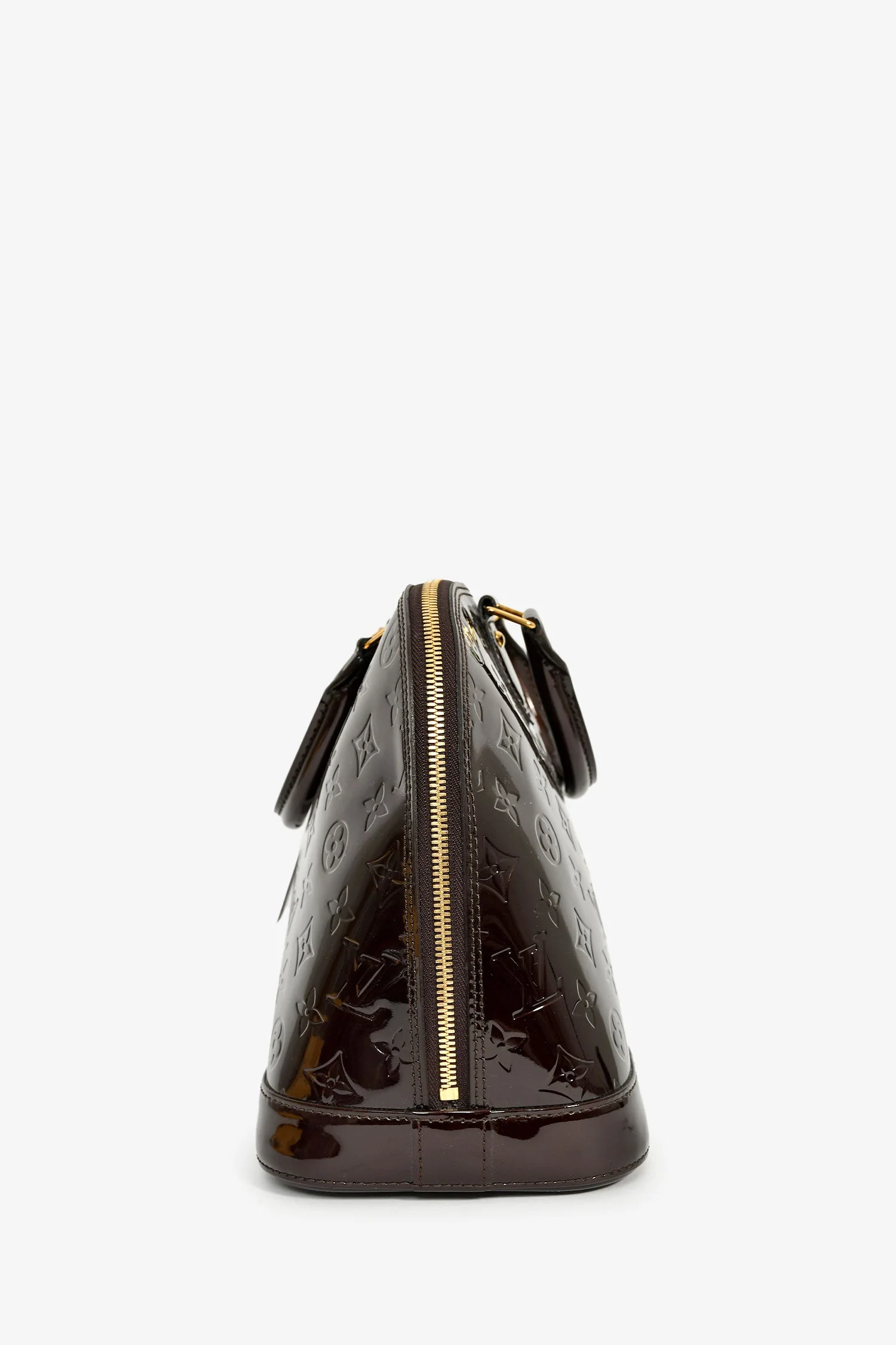 Louis Vuitton Burgundy Amarante Vernis Alma PM Top Handle - Image 4