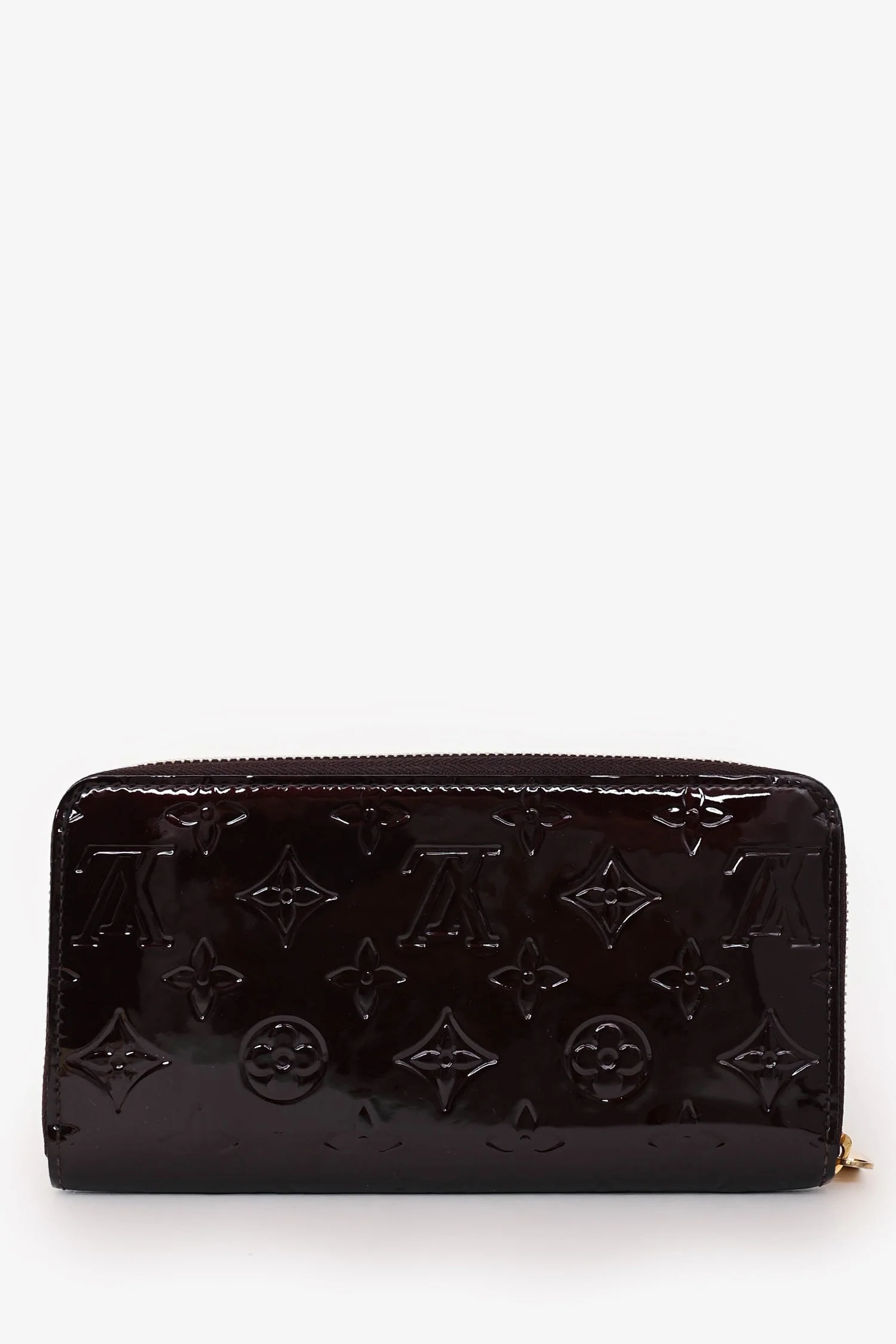Louis Vuitton Burgundy Monogram Vernis Zippy Wallet - Image 2
