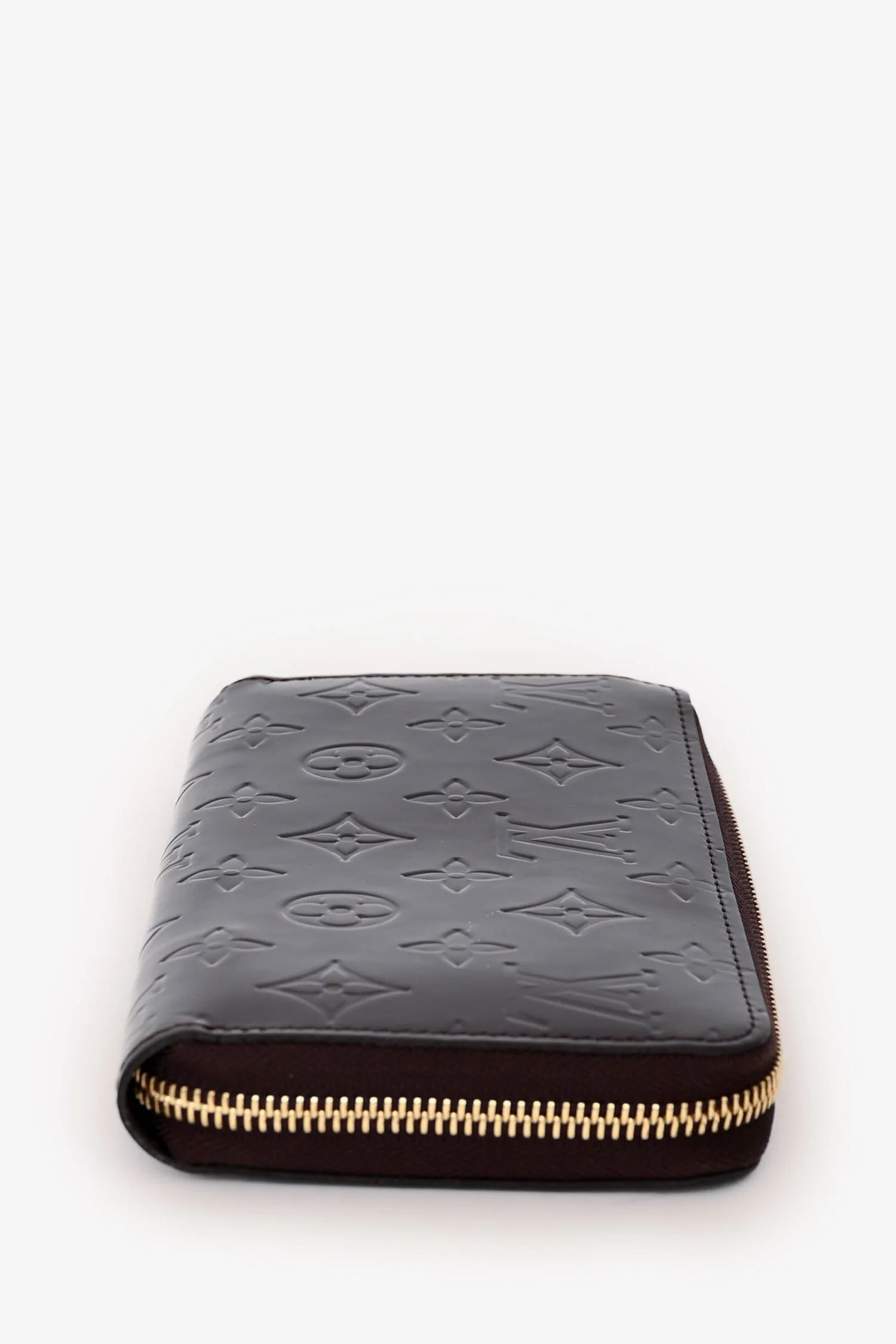 Louis Vuitton Burgundy Monogram Vernis Zippy Wallet - Image 3