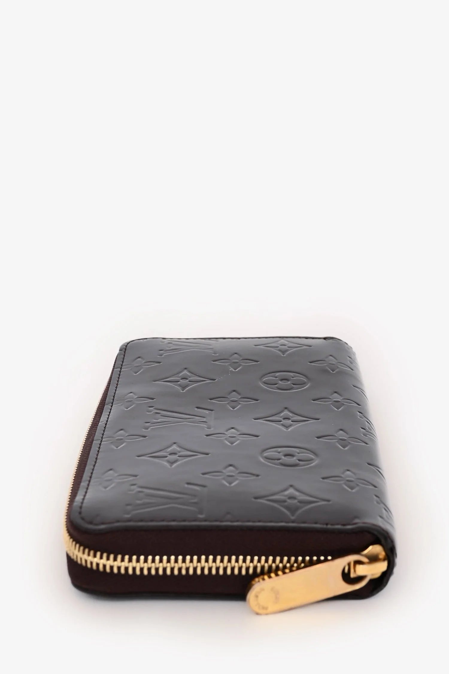 Louis Vuitton Burgundy Monogram Vernis Zippy Wallet - Image 4